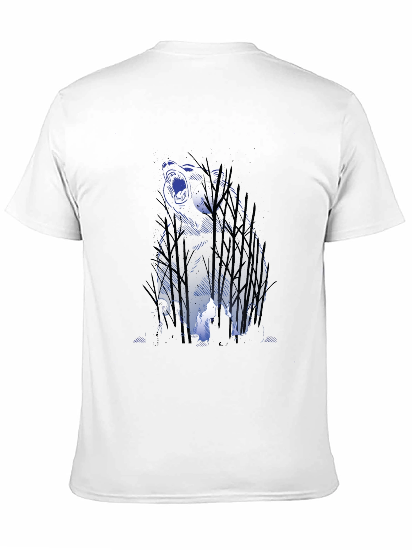 Bear & Campfire Graphic Tee - Nature Adventure Style