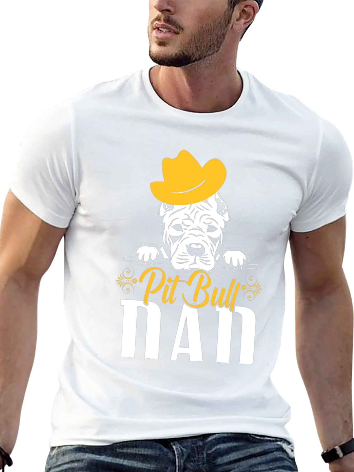 Pit Bull Dad T-Shirt - Dog Lover Tee