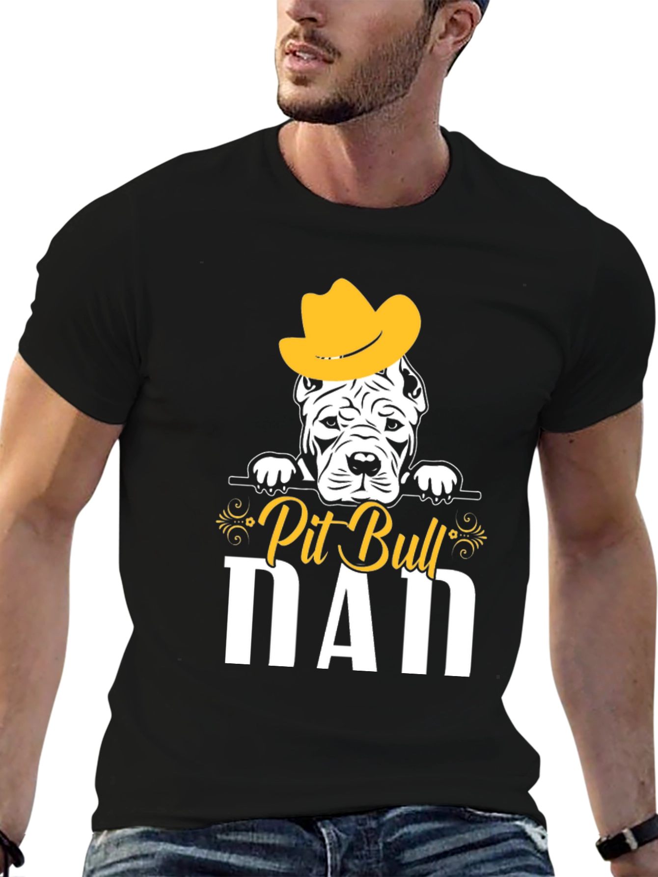 Pit Bull Dad T-Shirt - Dog Lover Tee
