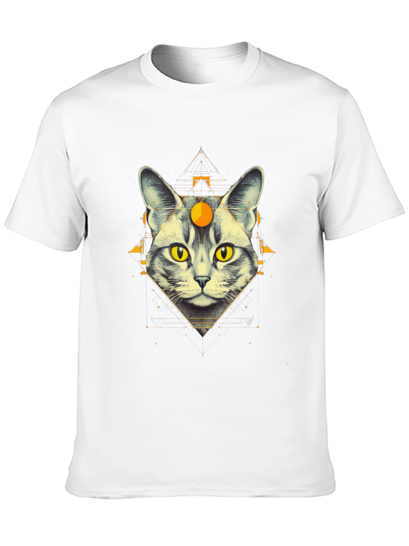 Mystic Cat Graphic Tee - Unique Design