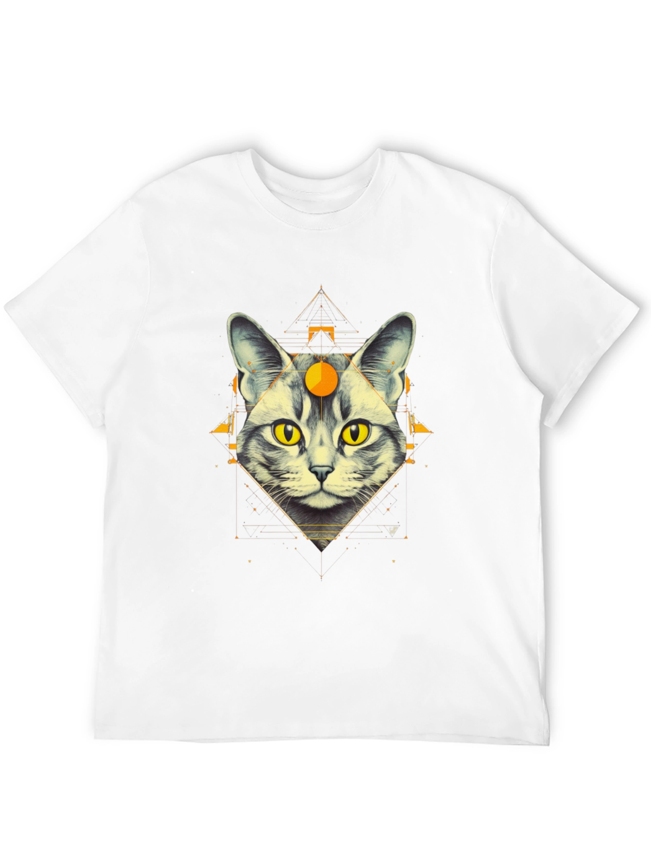 Mystic Cat Graphic Tee - Unique Design
