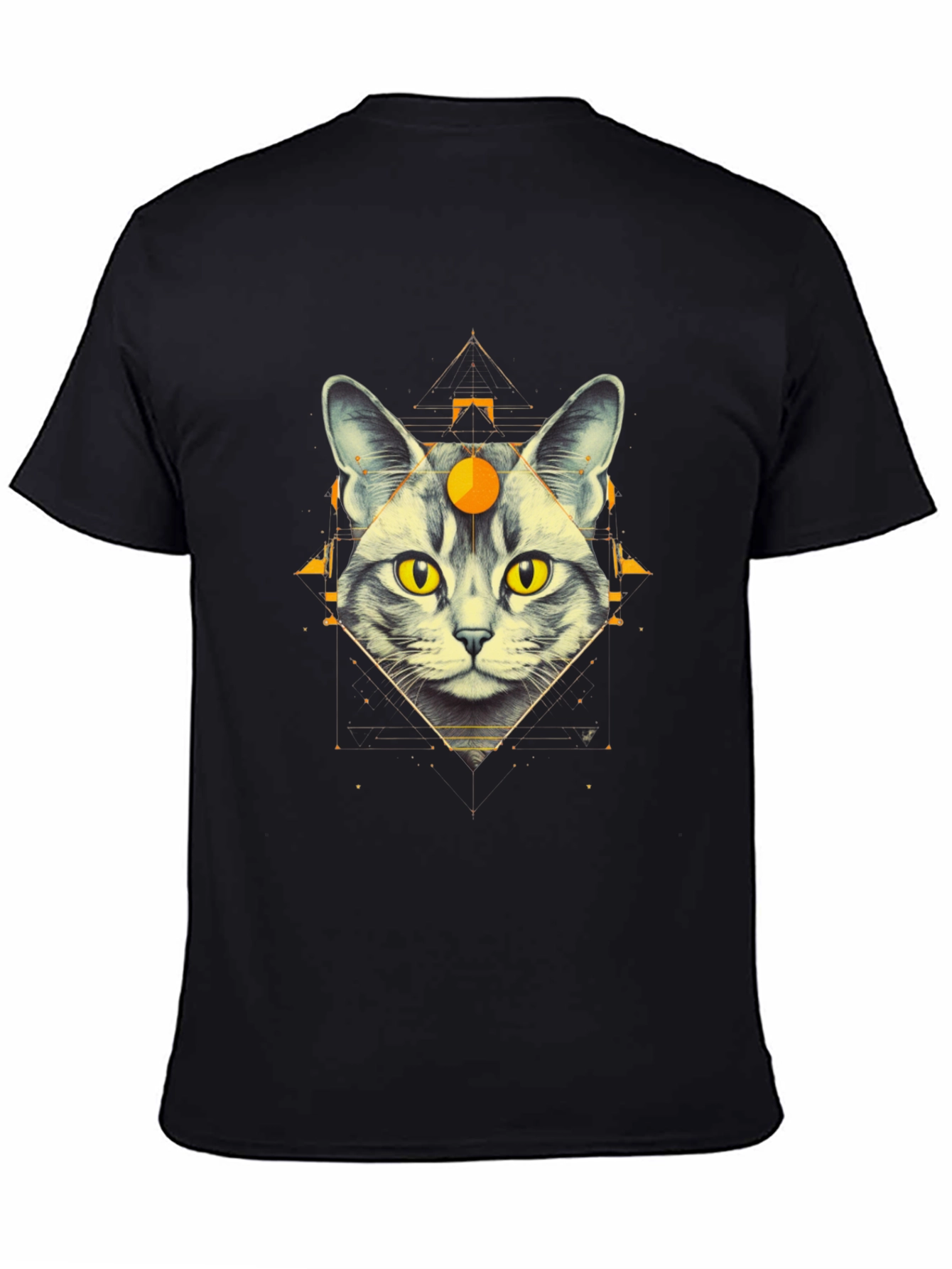Mystic Cat Graphic Tee - Unique Design