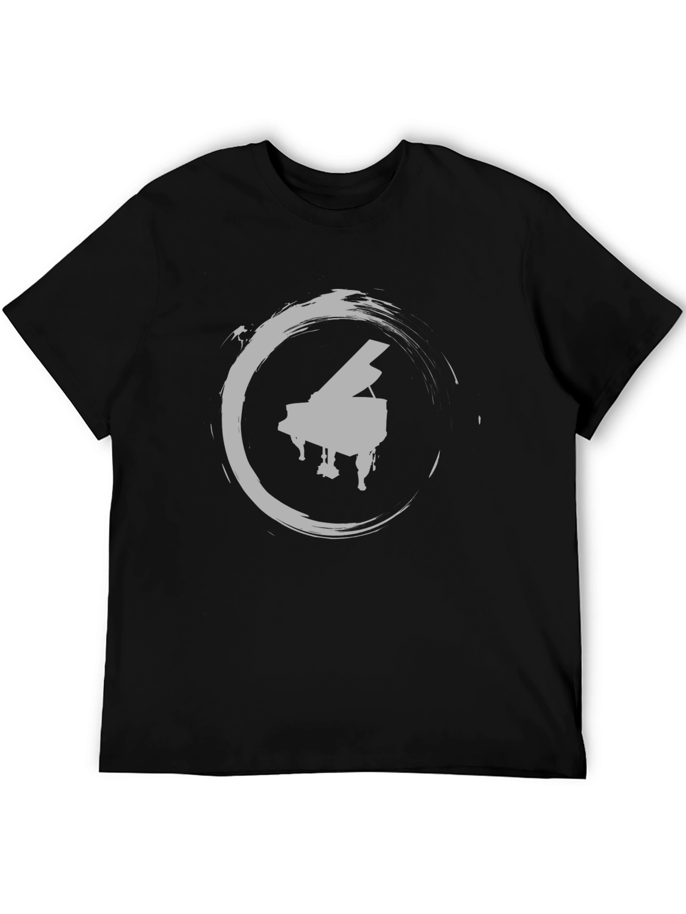 Piano Circle Graphic Tee - Stylish Unisex Shirt