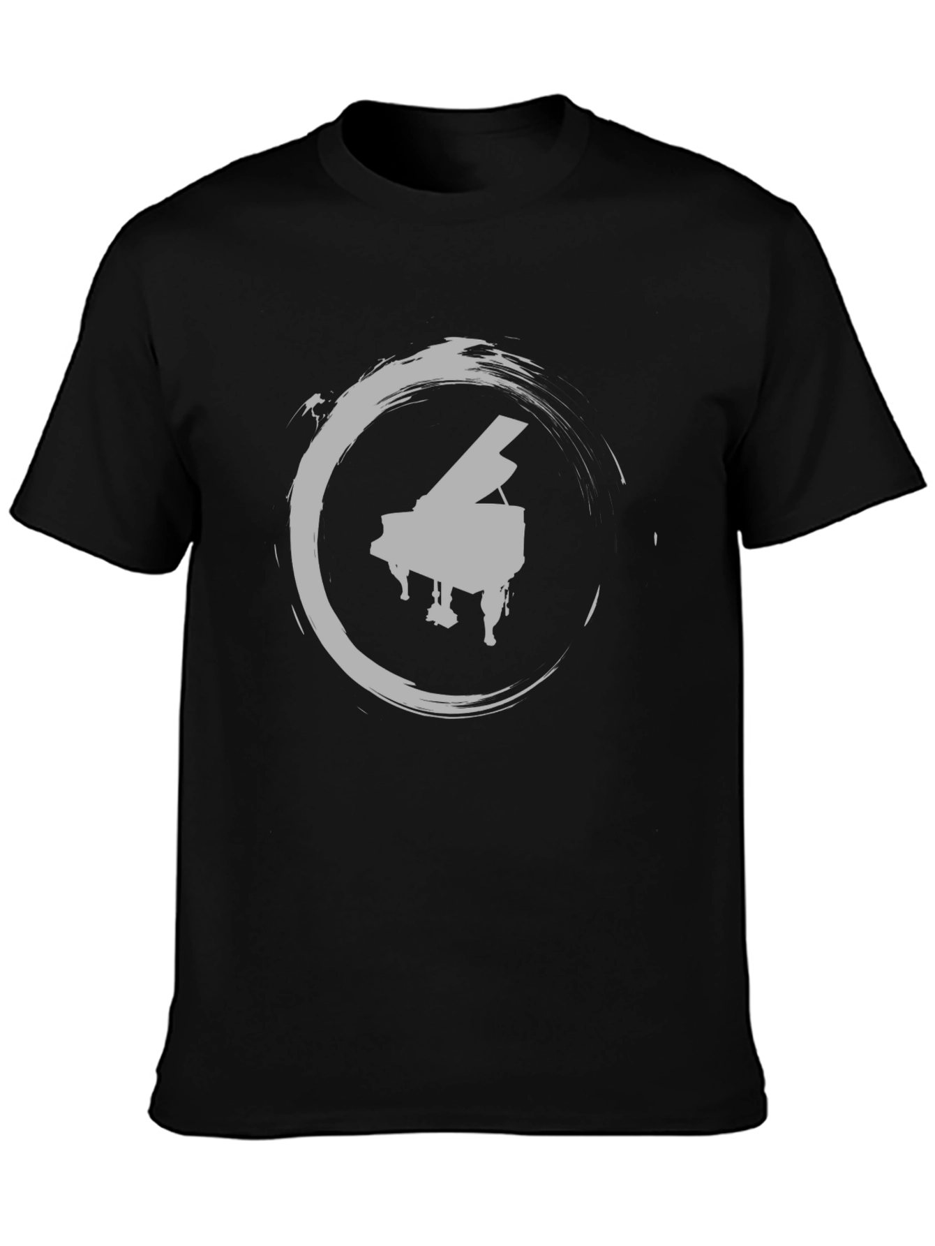 Piano Circle Graphic Tee - Stylish Unisex Shirt