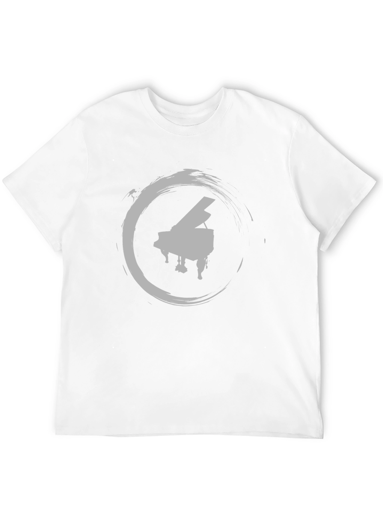 Piano Circle Graphic Tee - Stylish Unisex Shirt