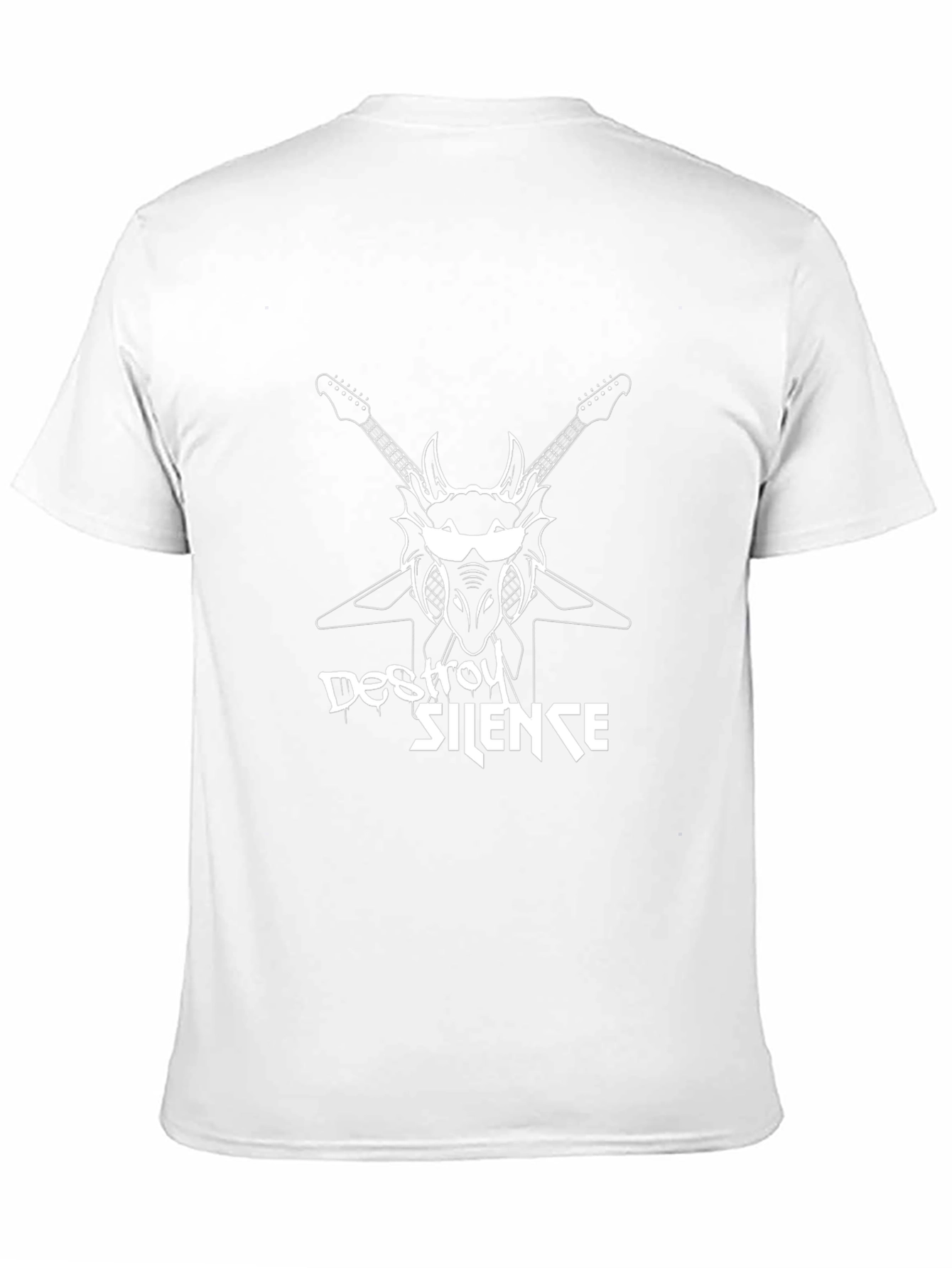 Destroy Silence Black Graphic Tee - Rock Band T-Shirt