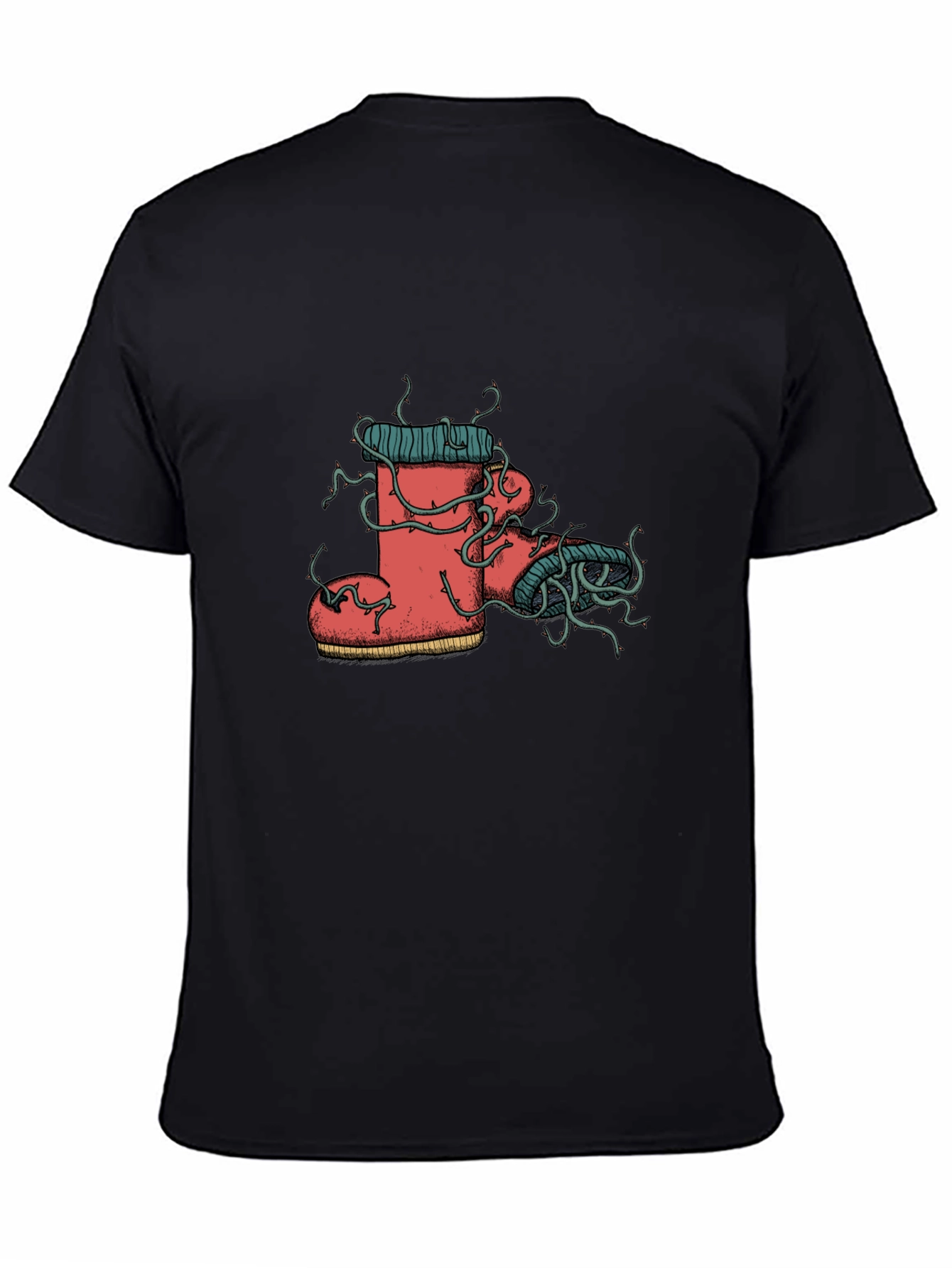 Whimsical Boot Tee - Unique Graphic Print