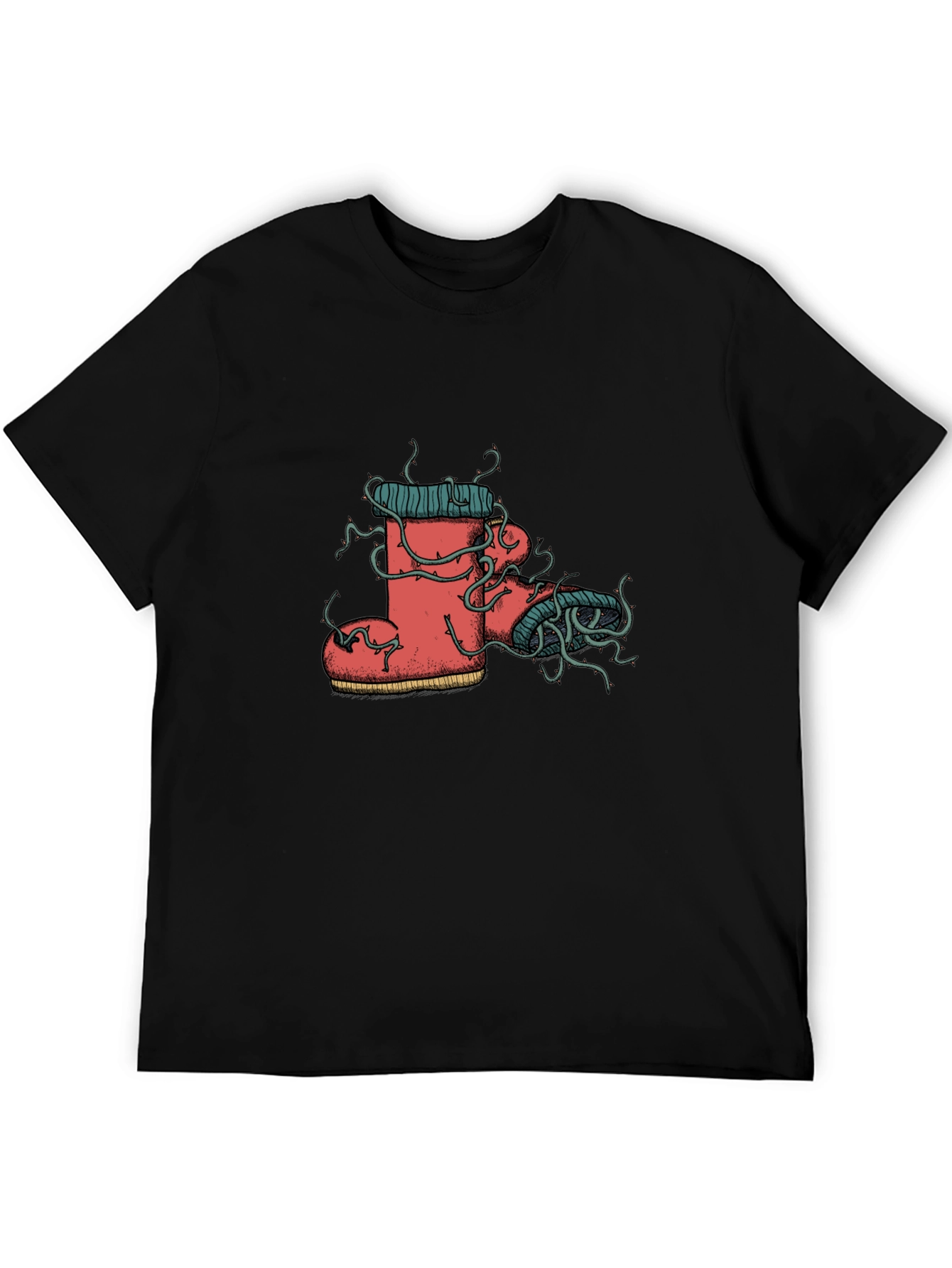 Whimsical Boot Tee - Unique Graphic Print