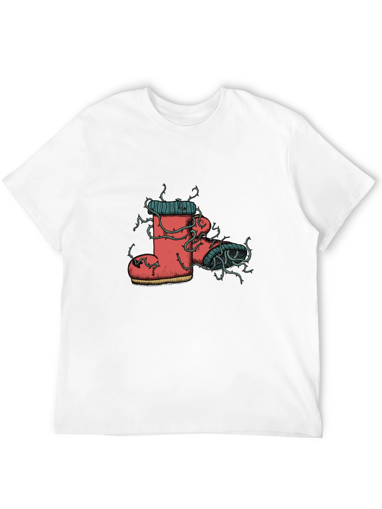 Whimsical Boot Tee - Unique Graphic Print
