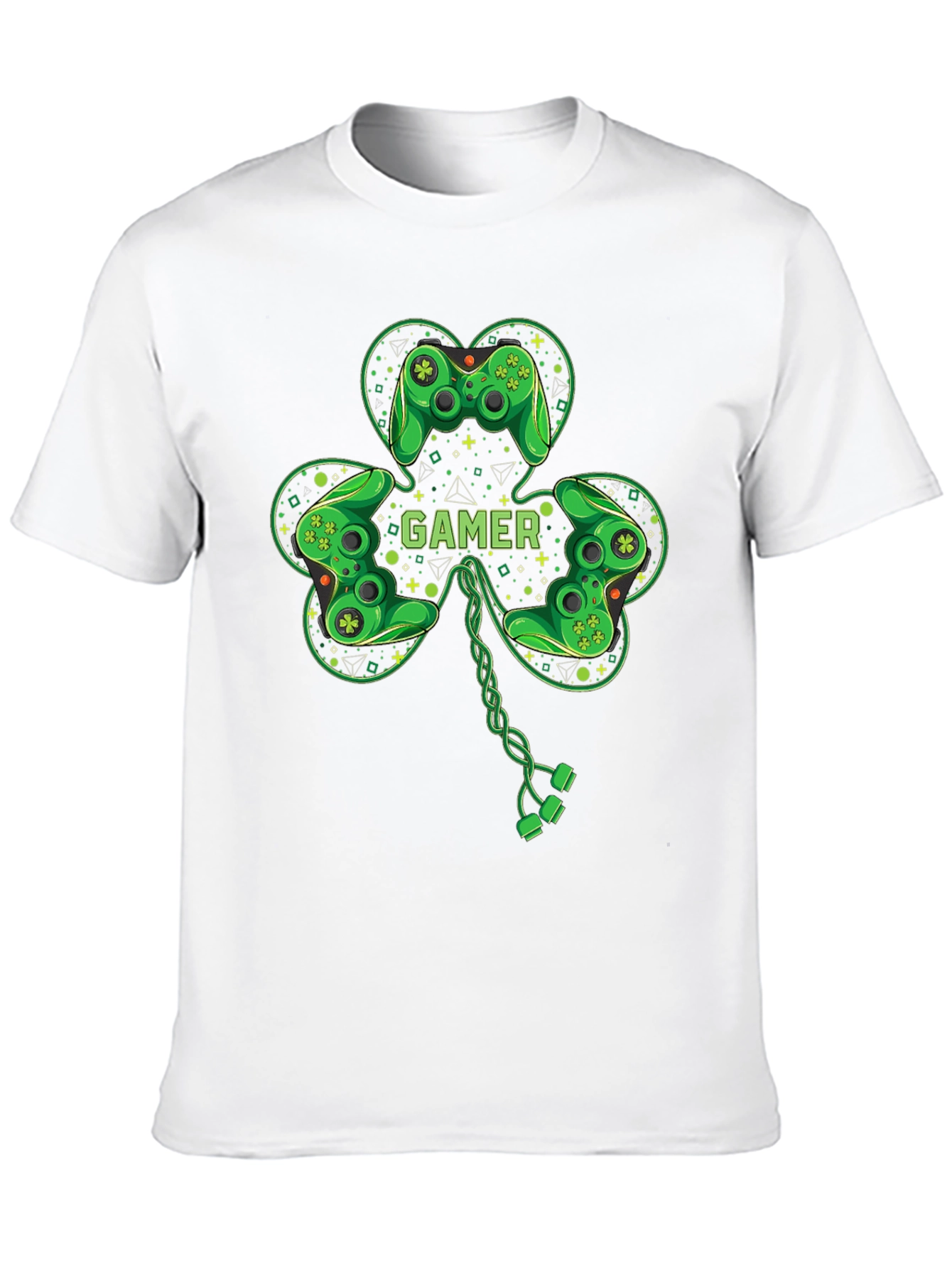 Gamer Shamrock T-Shirt - St. Patricks Day Gaming Tee