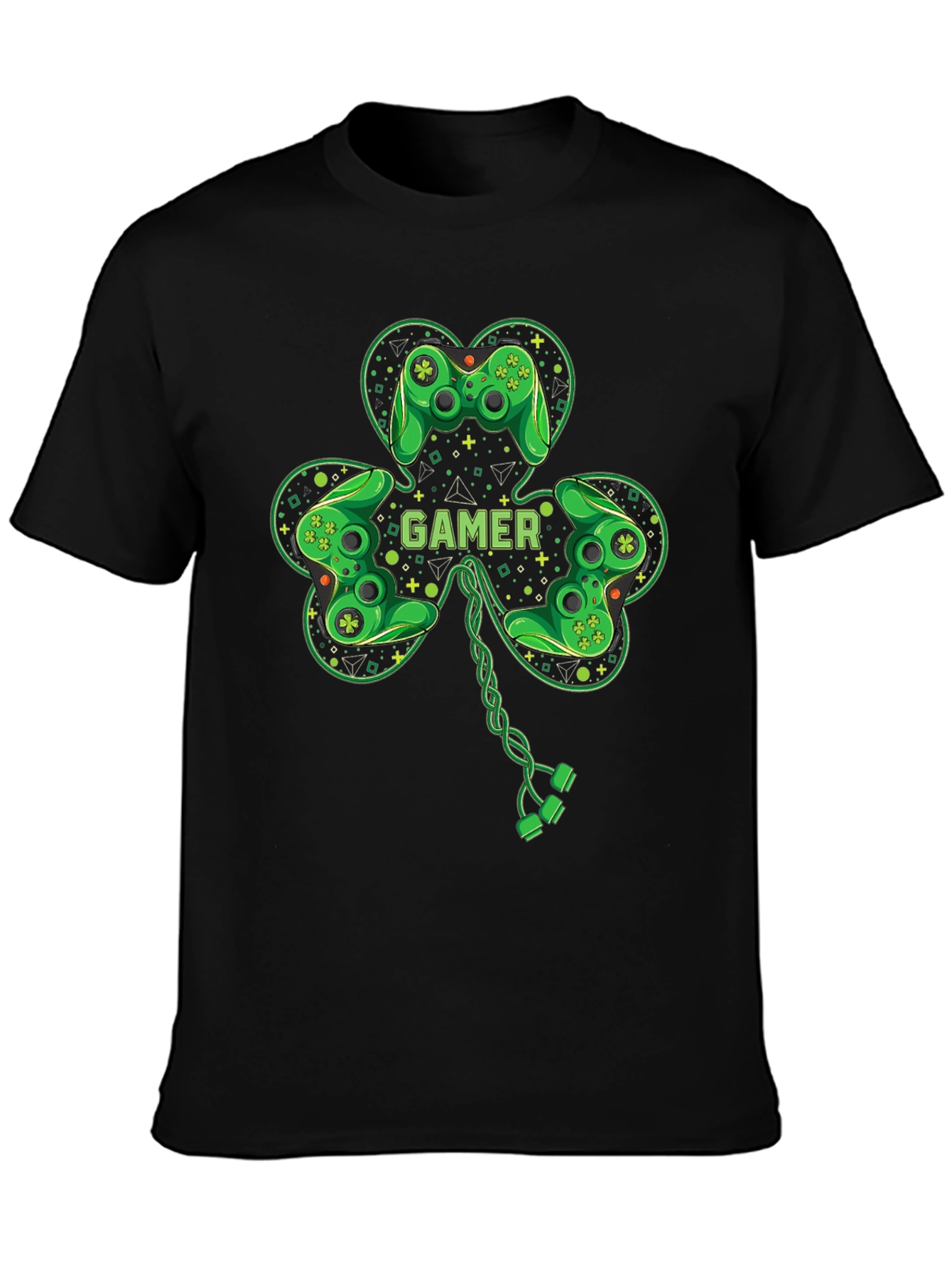 Gamer Shamrock T-Shirt - St. Patricks Day Gaming Tee