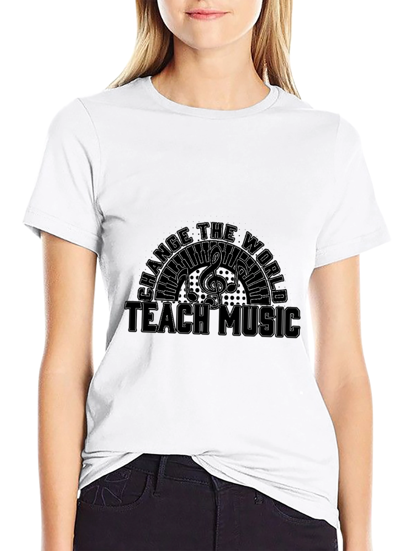 Teach Music T-Shirt Change the World Tee