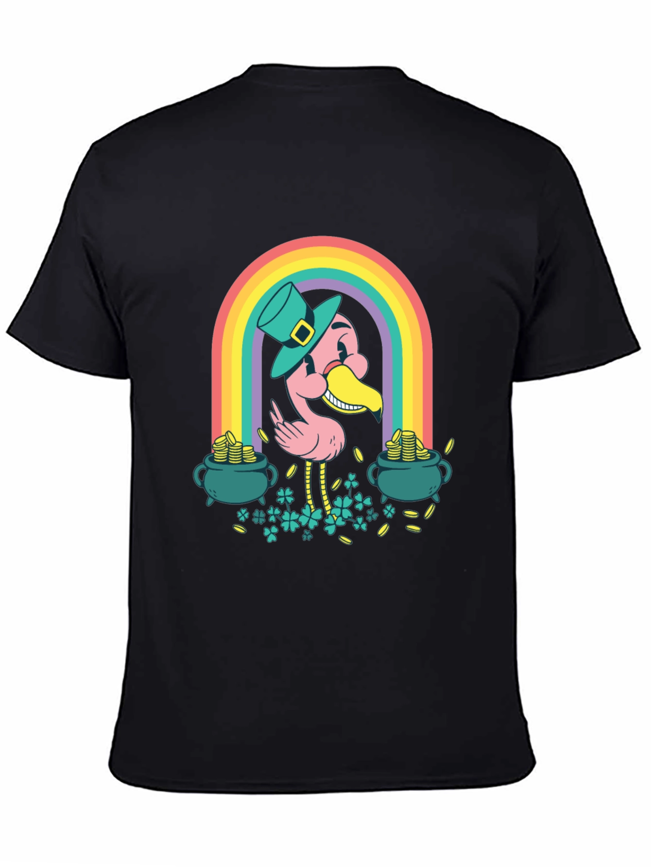 Lucky Flamingo St. Patricks Day T-Shirt