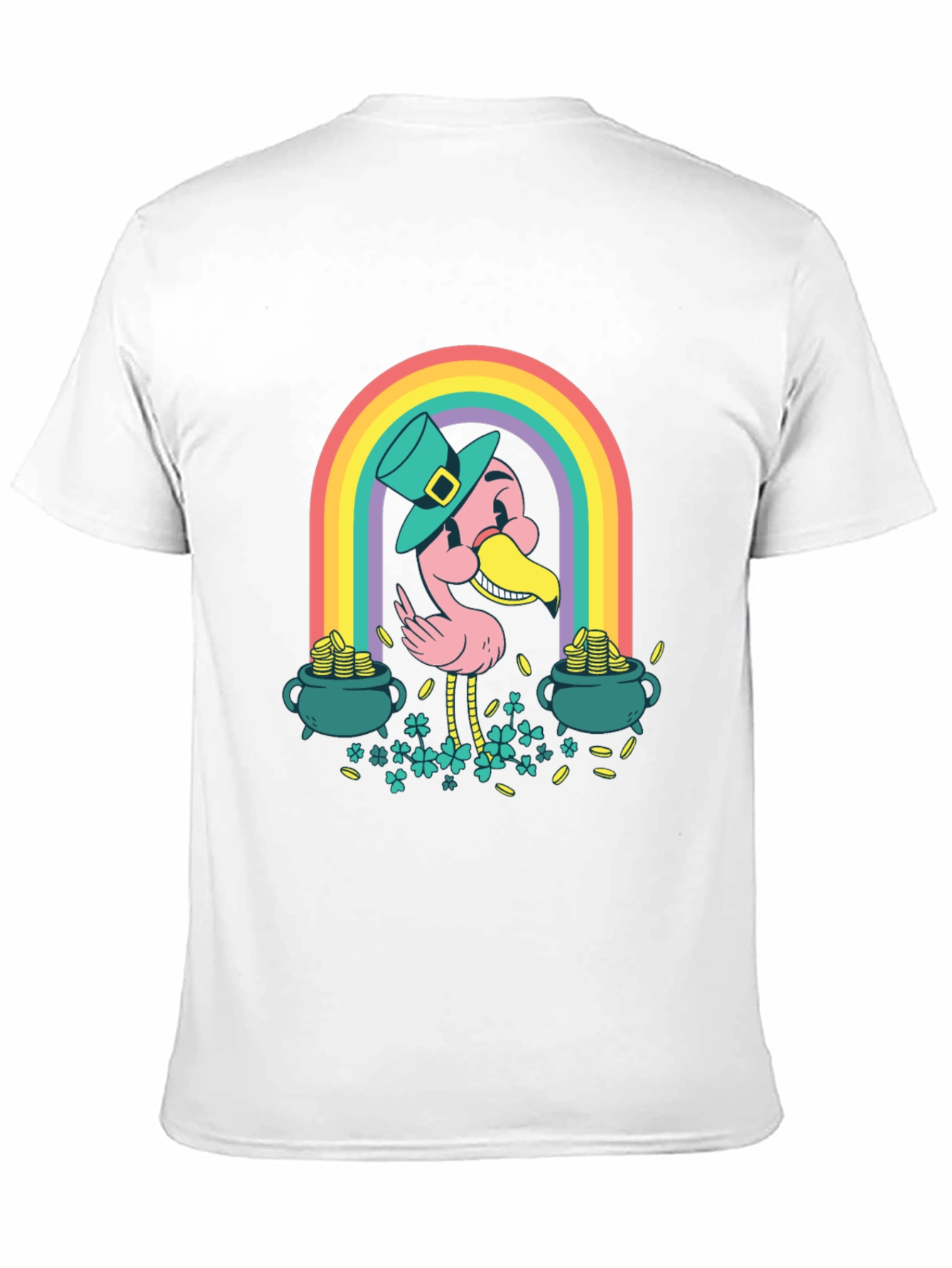 Lucky Flamingo St. Patricks Day T-Shirt