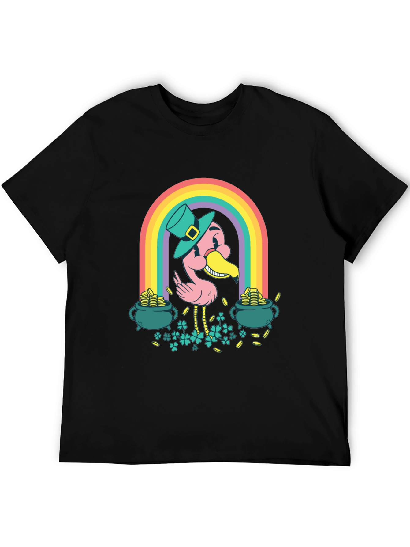 Lucky Flamingo St. Patricks Day T-Shirt