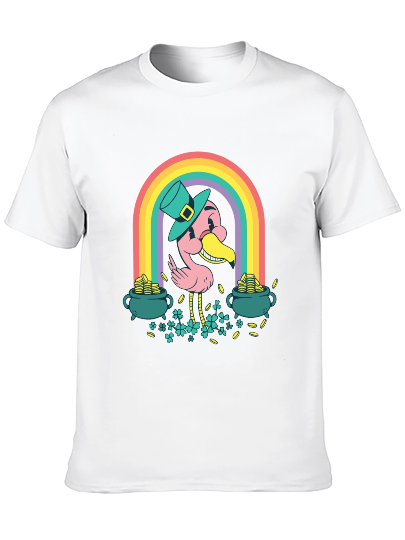 Lucky Flamingo St. Patricks Day T-Shirt