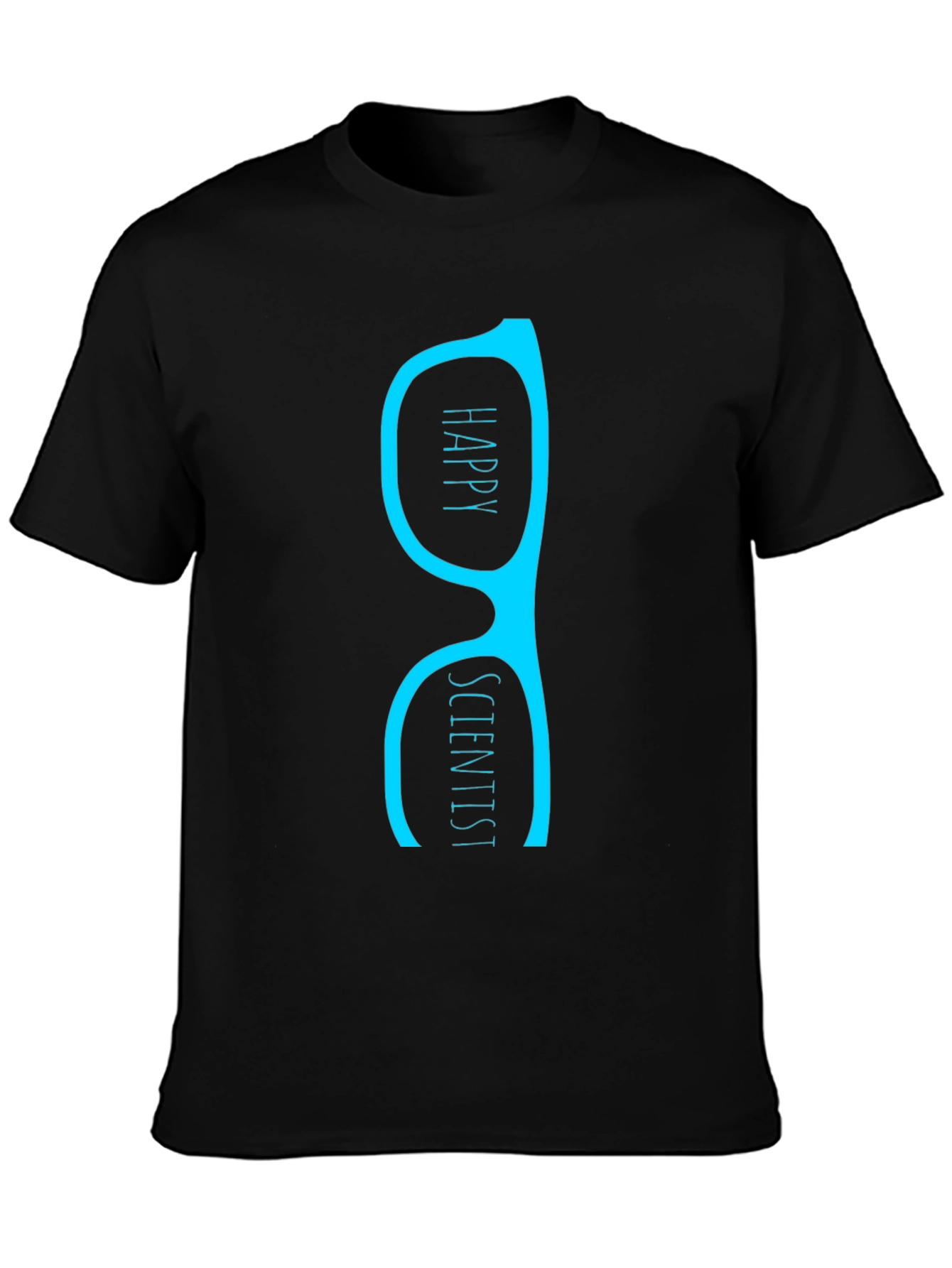 Happy Scientist T-Shirt - Black Graphic Tee