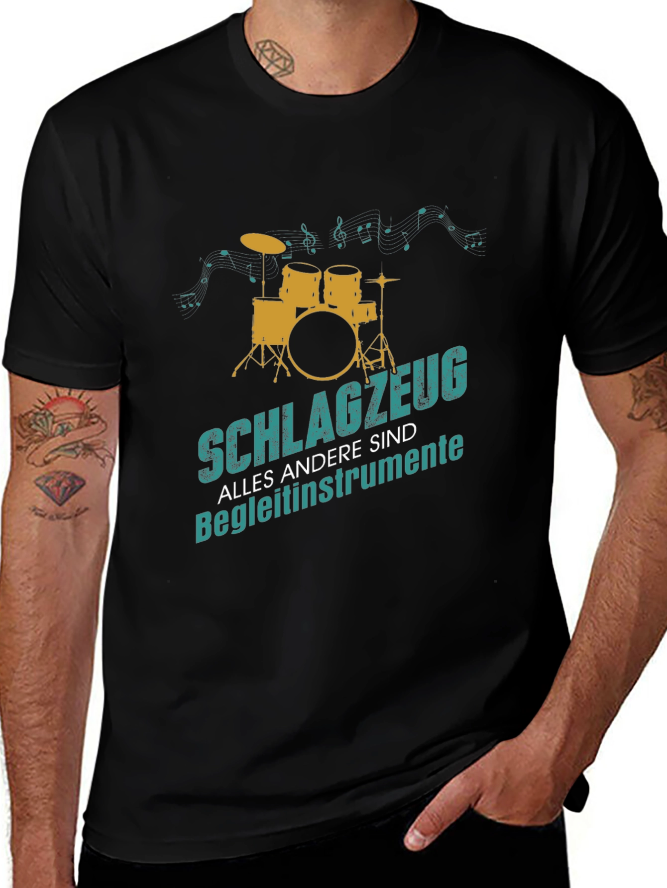 Drummers T-Shirt - Percussion Is The Real Instrument