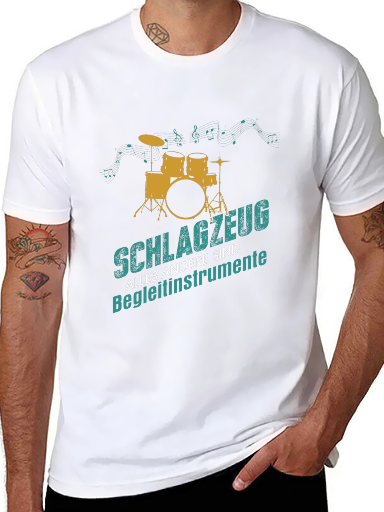 Drummers T-Shirt - Percussion Is The Real Instrument