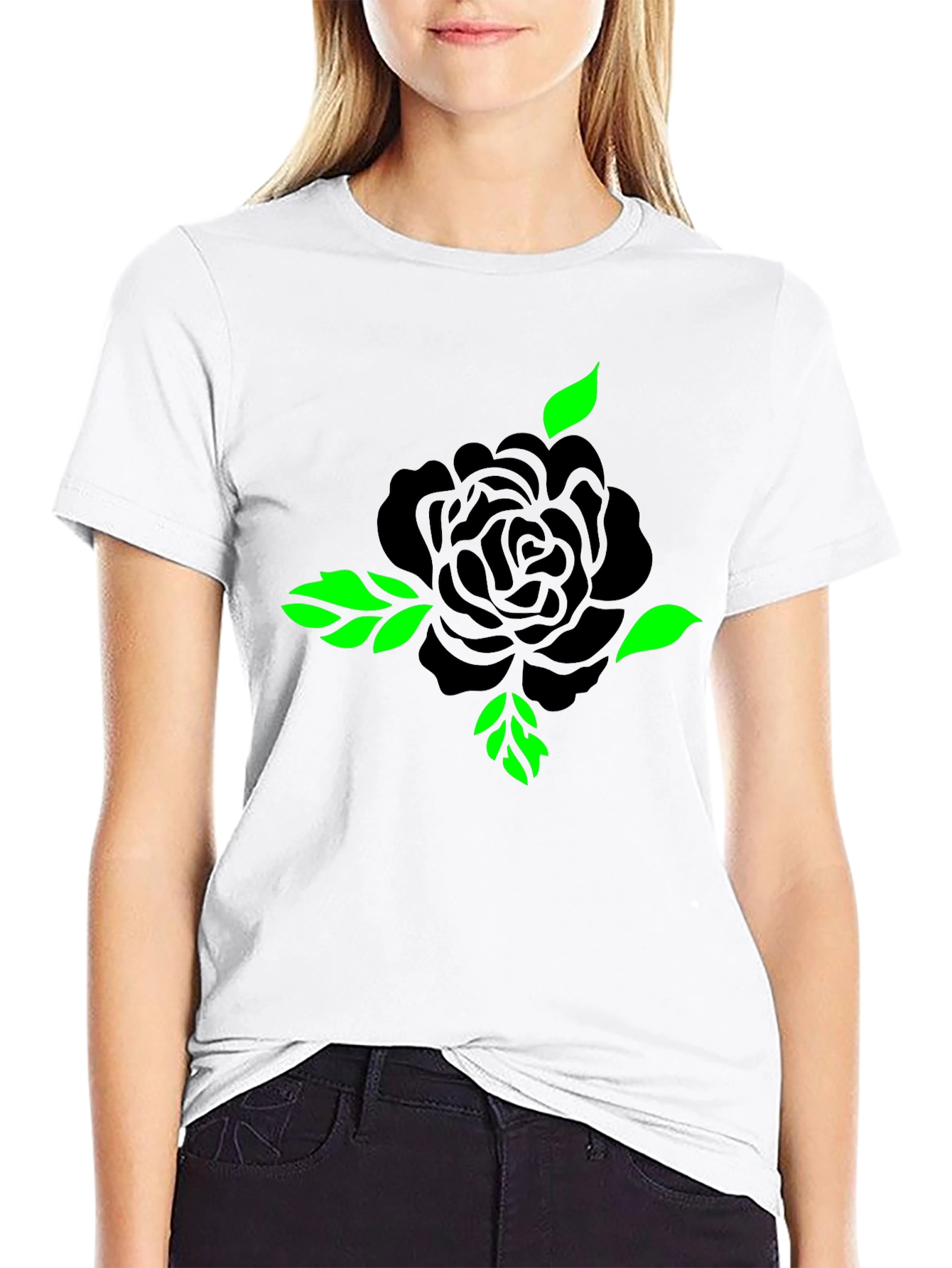 Black Rose Graphic T-Shirt