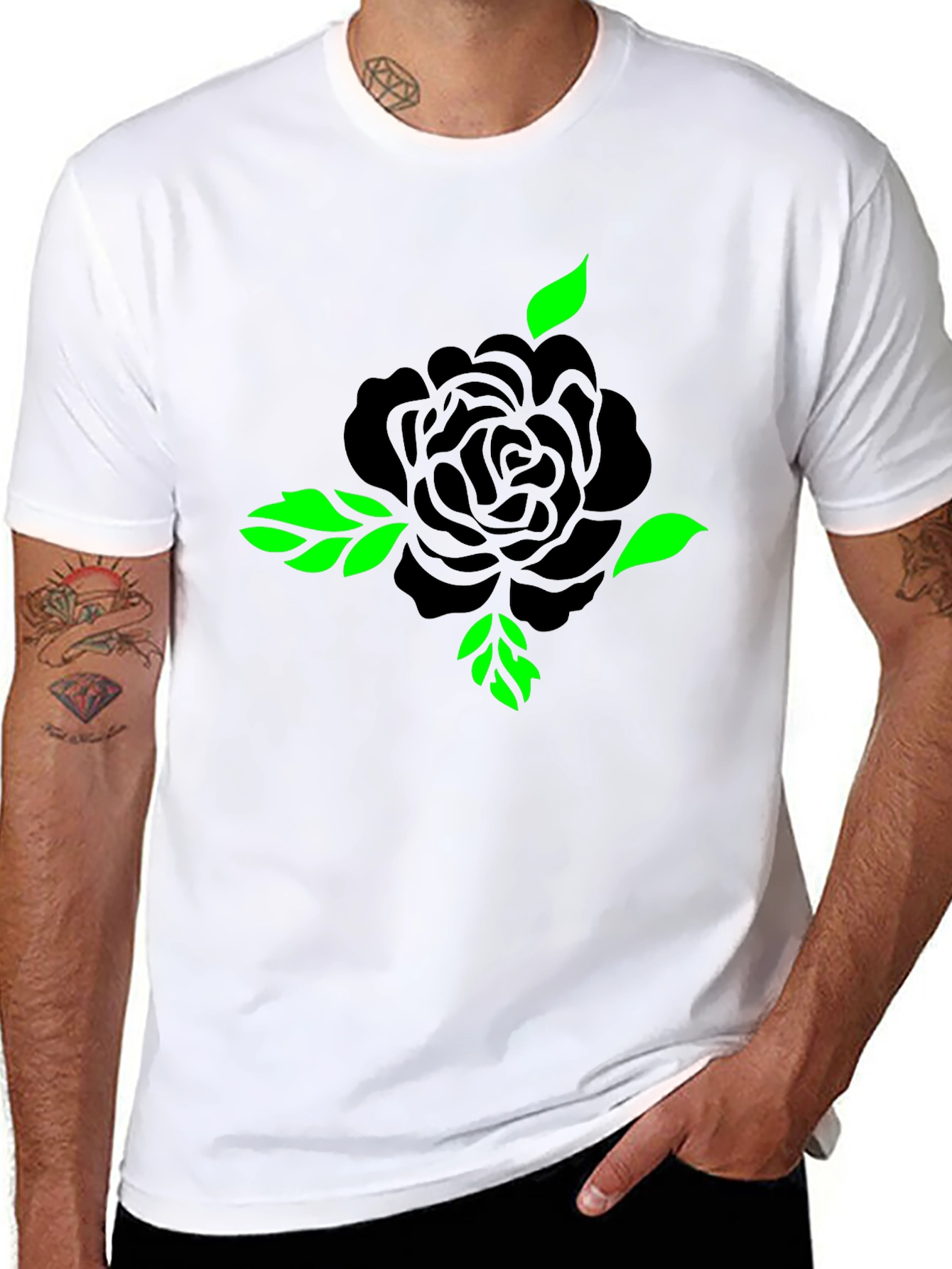 Black Rose Graphic T-Shirt