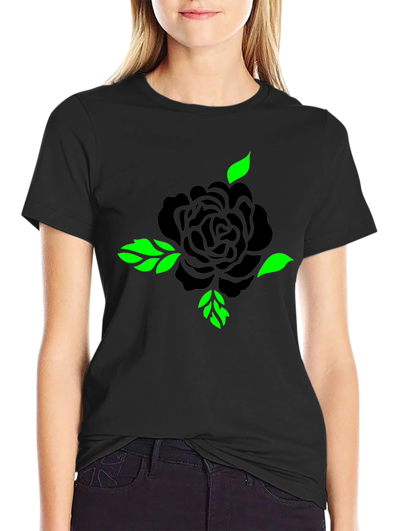 Black Rose Graphic T-Shirt