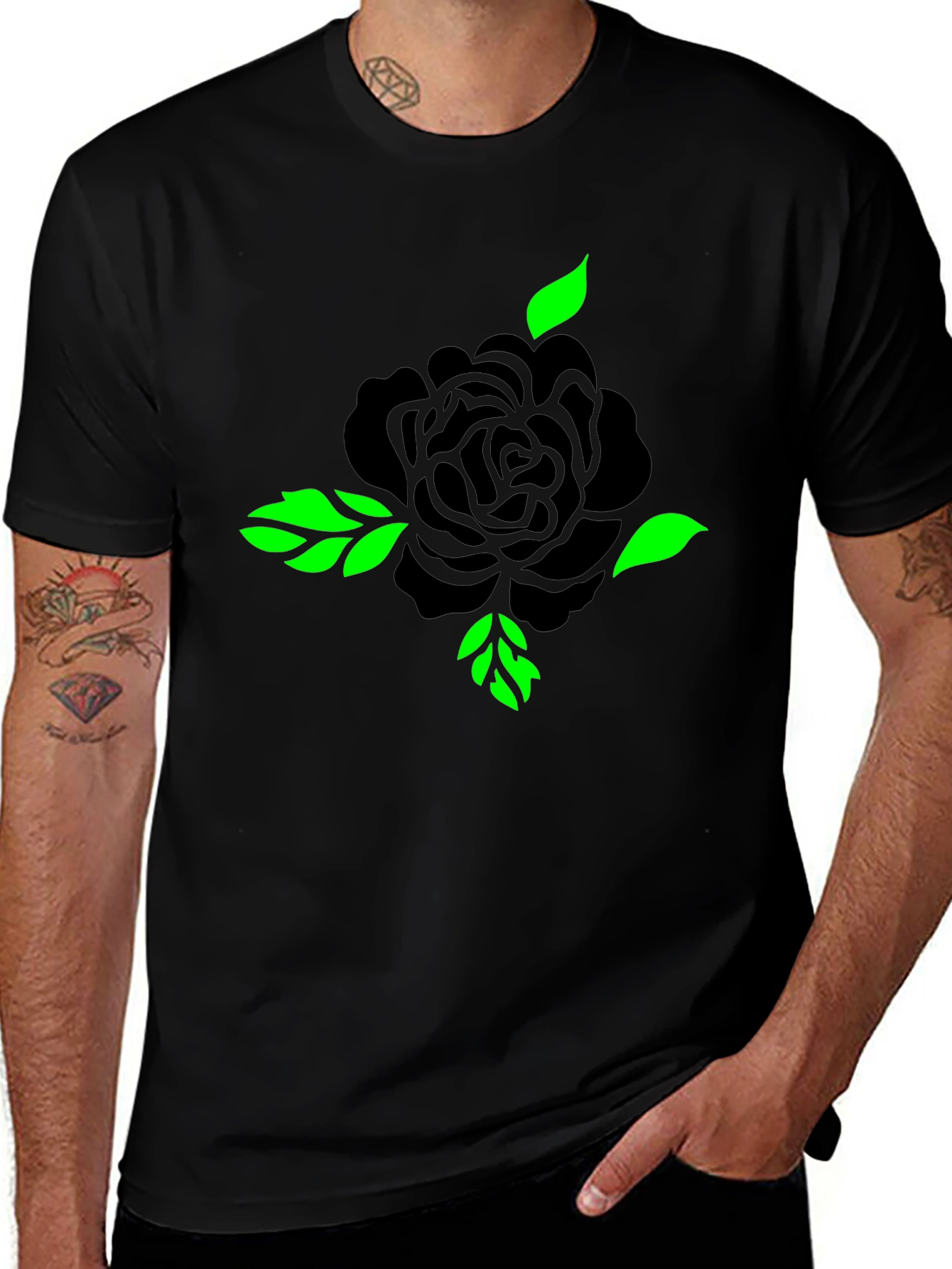 Black Rose Graphic T-Shirt