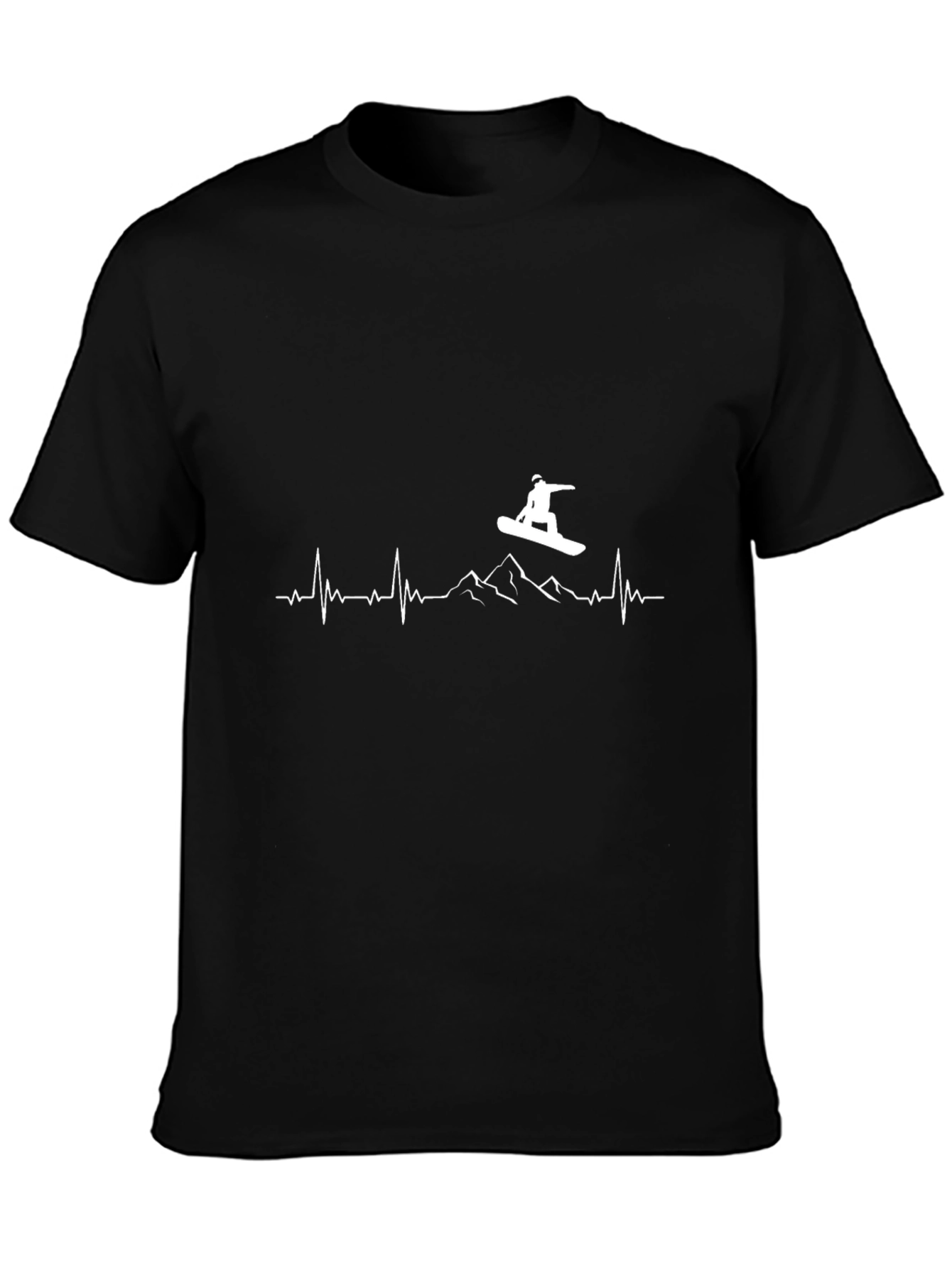 Snowboard Heartbeat T-Shirt - Mountain Sports Tee