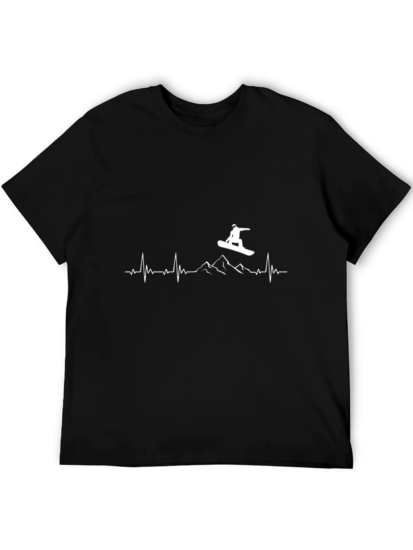 Snowboard Heartbeat T-Shirt - Mountain Sports Tee
