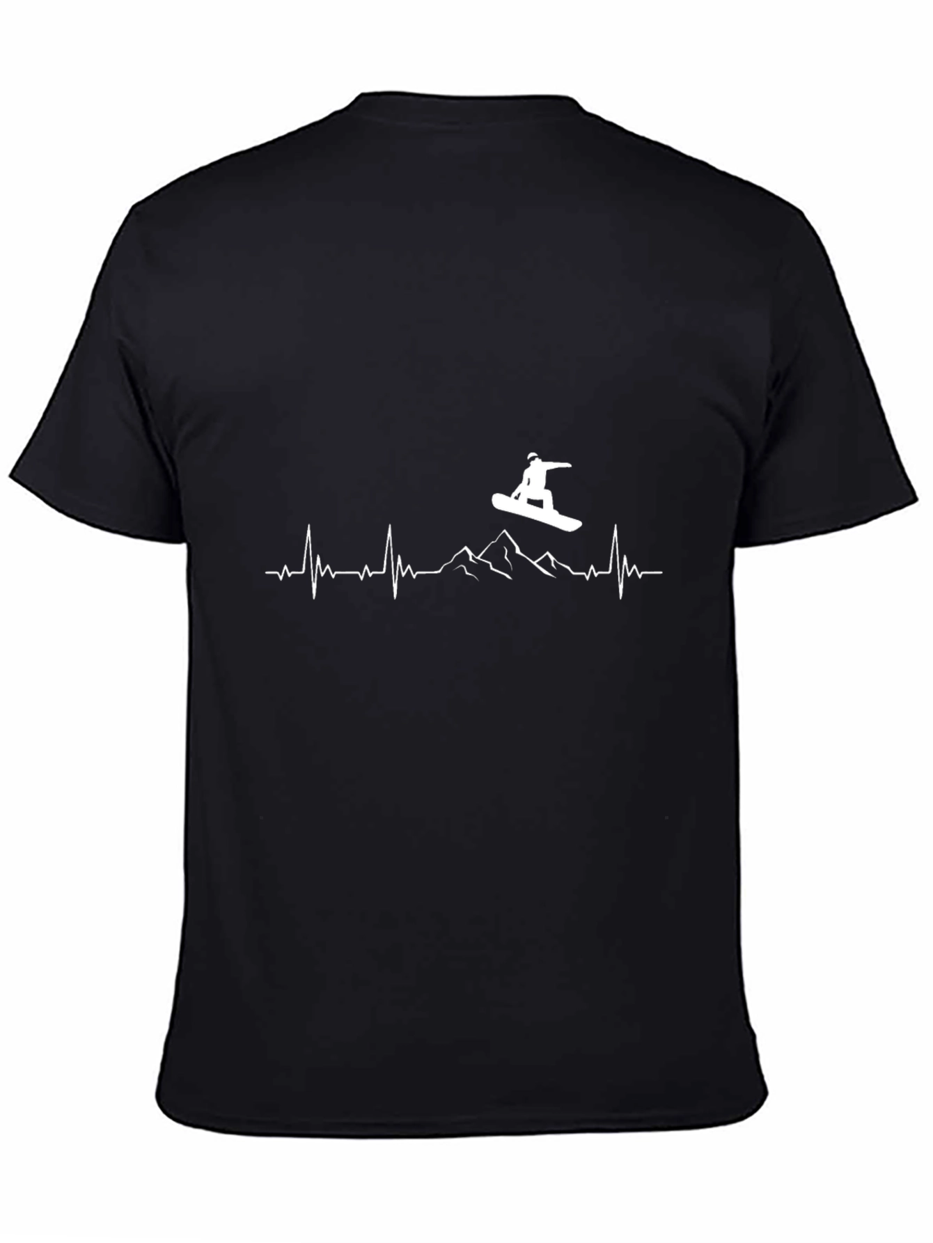 Snowboard Heartbeat T-Shirt - Mountain Sports Tee