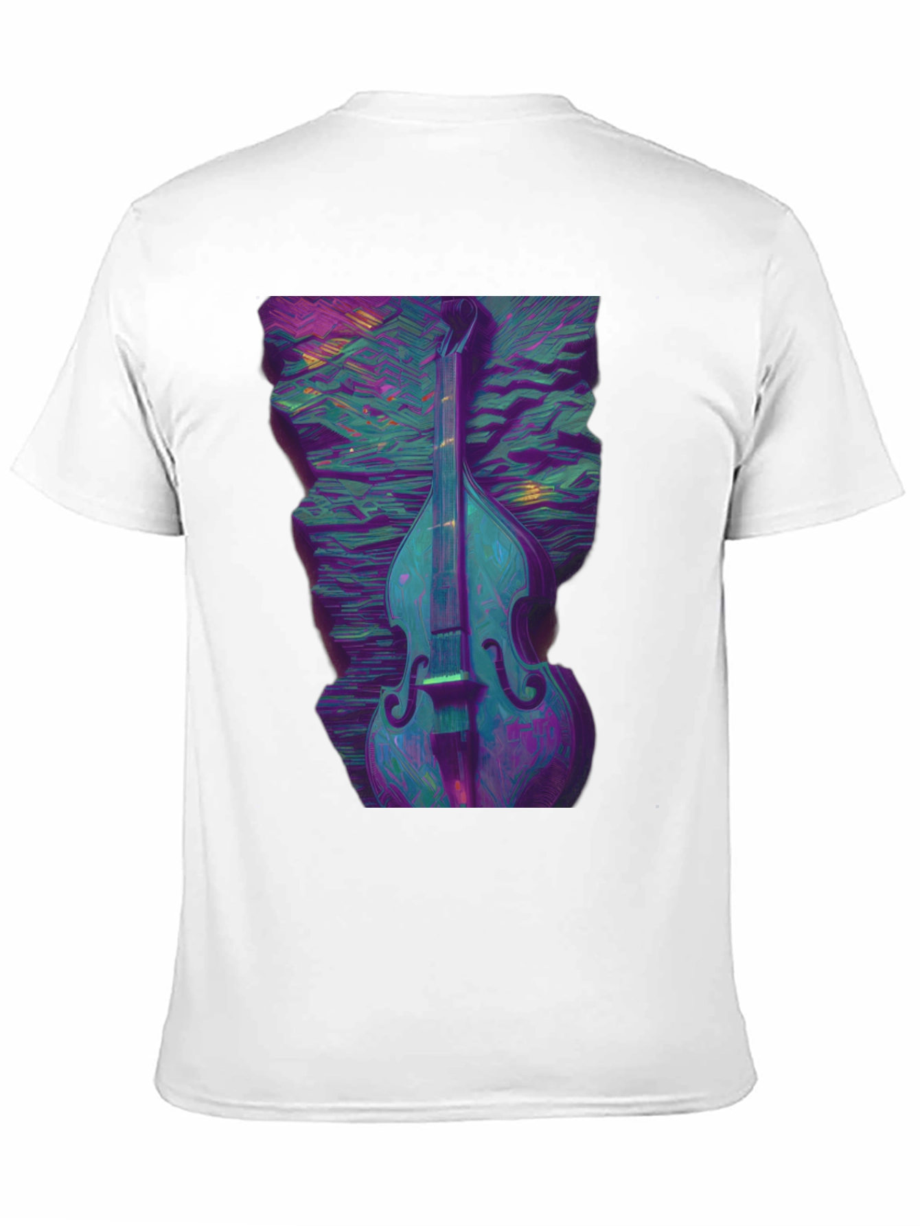 Abstract Double Bass T-Shirt - Musical Art Tee
