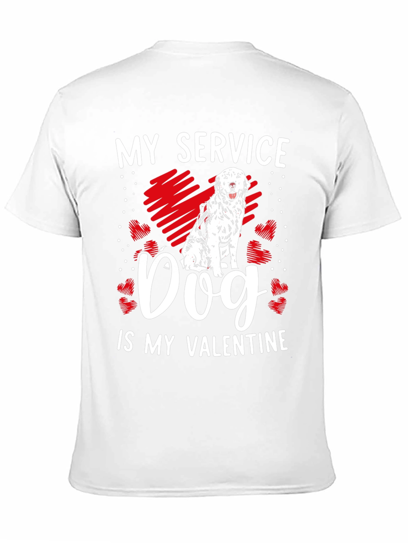 My Service Dog is My Valentine Graphic Tee