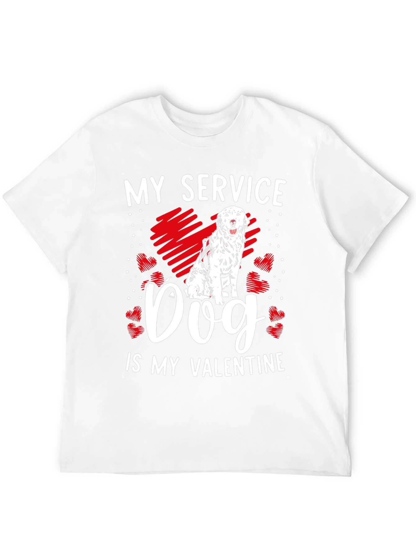 My Service Dog is My Valentine Graphic Tee