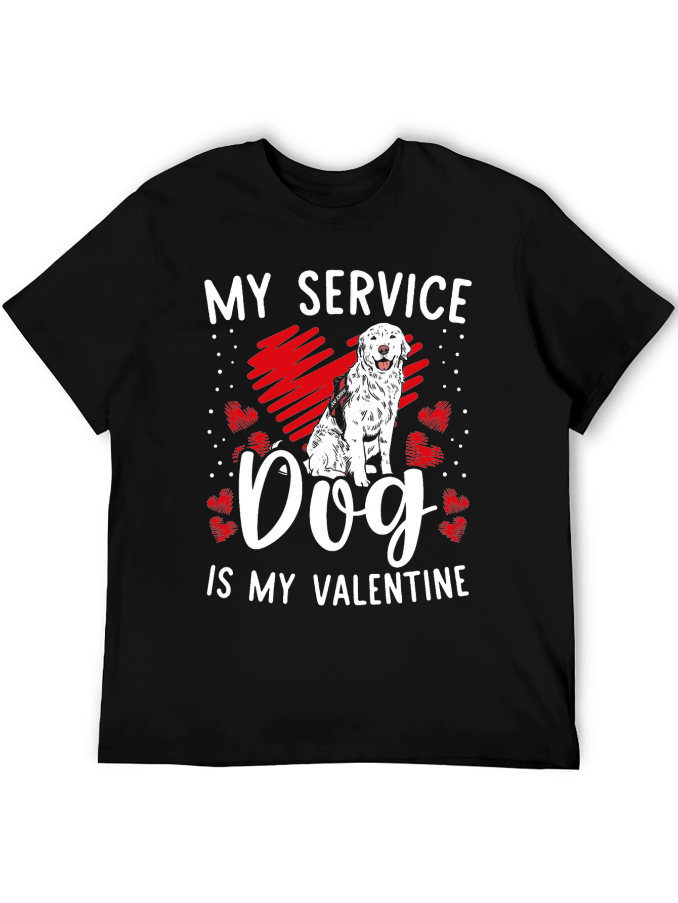 My Service Dog is My Valentine Graphic Tee