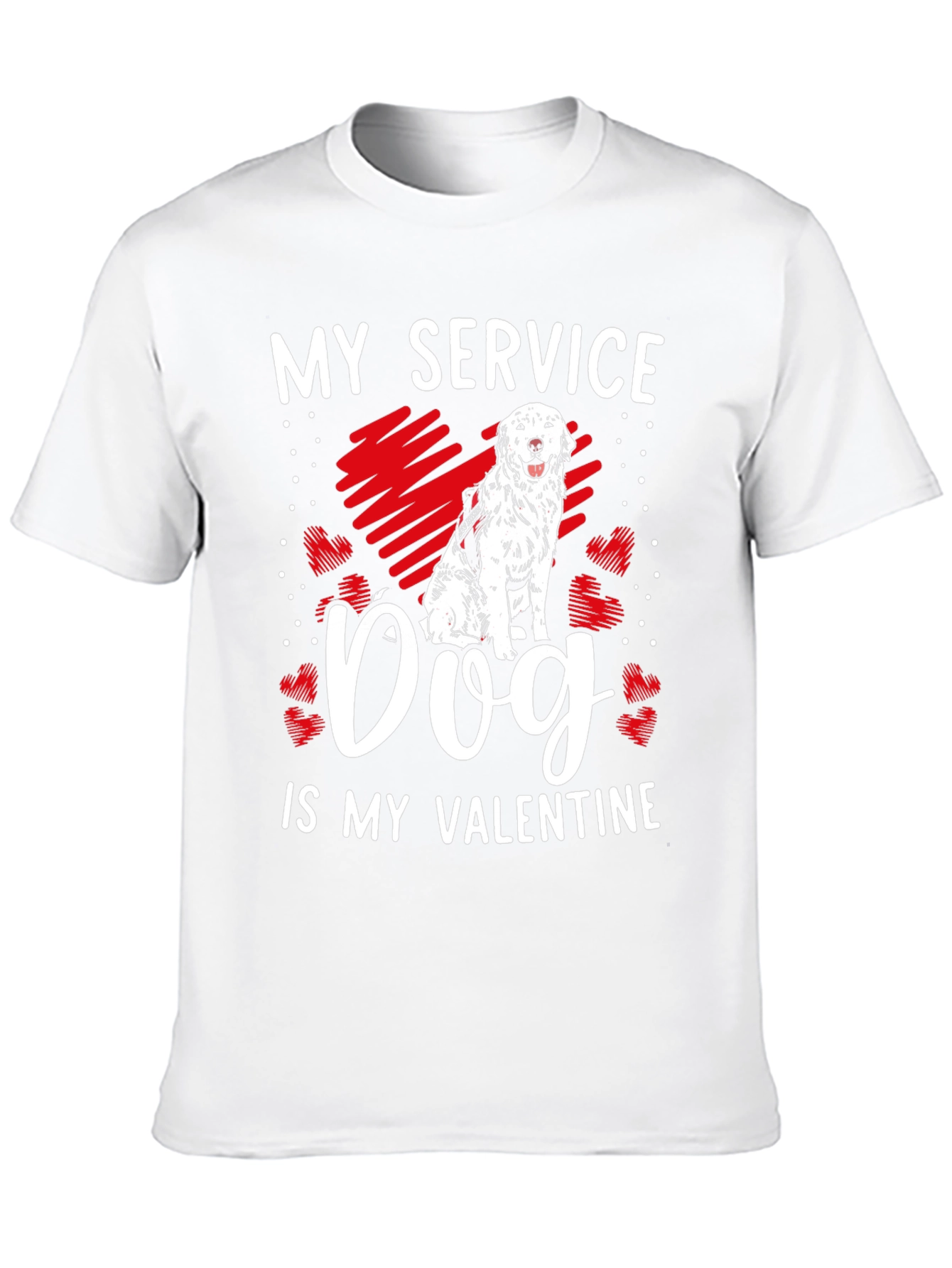 My Service Dog is My Valentine Graphic Tee