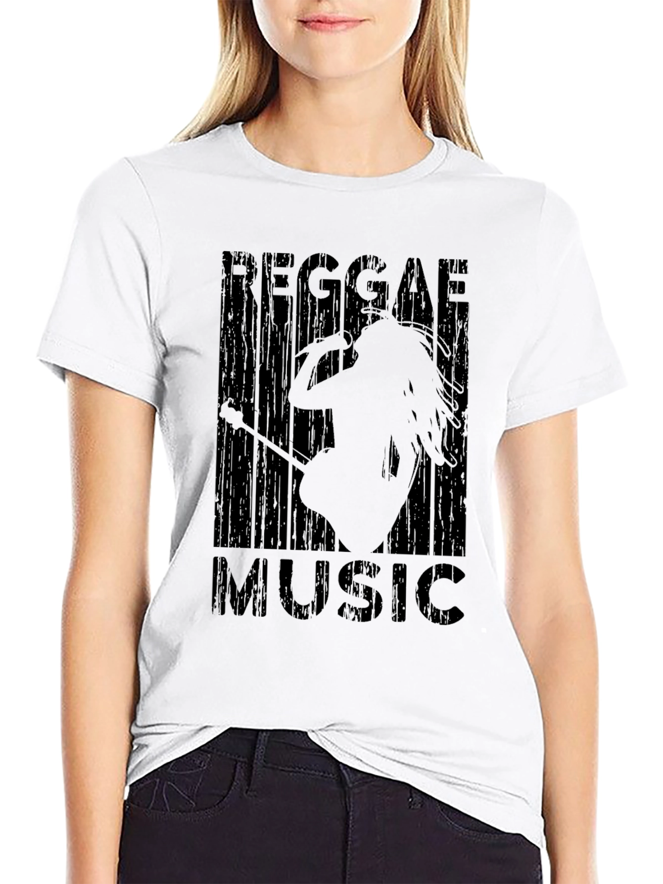 Reggae Music Graphic Tee - Black