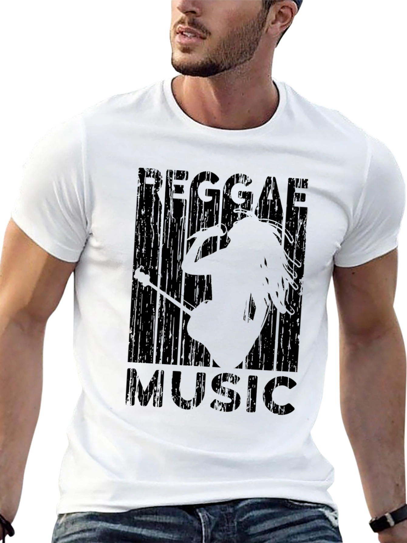 Reggae Music Graphic Tee - Black