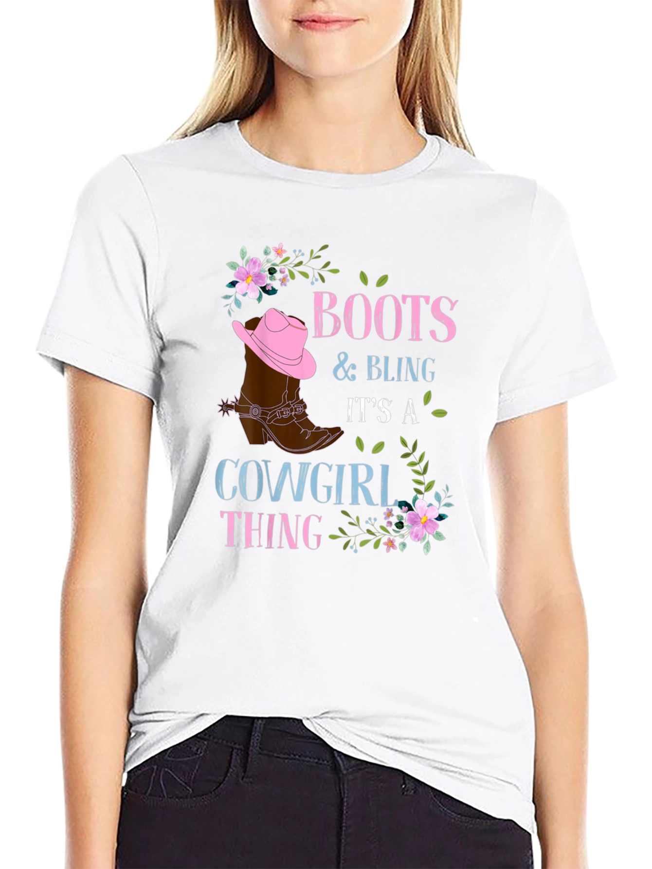 Boots & Bling Cowgirl T-Shirt