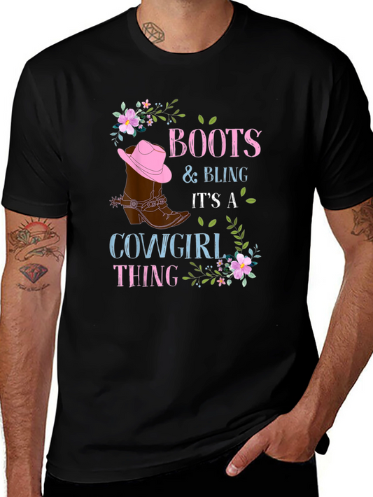 Boots & Bling Cowgirl T-Shirt