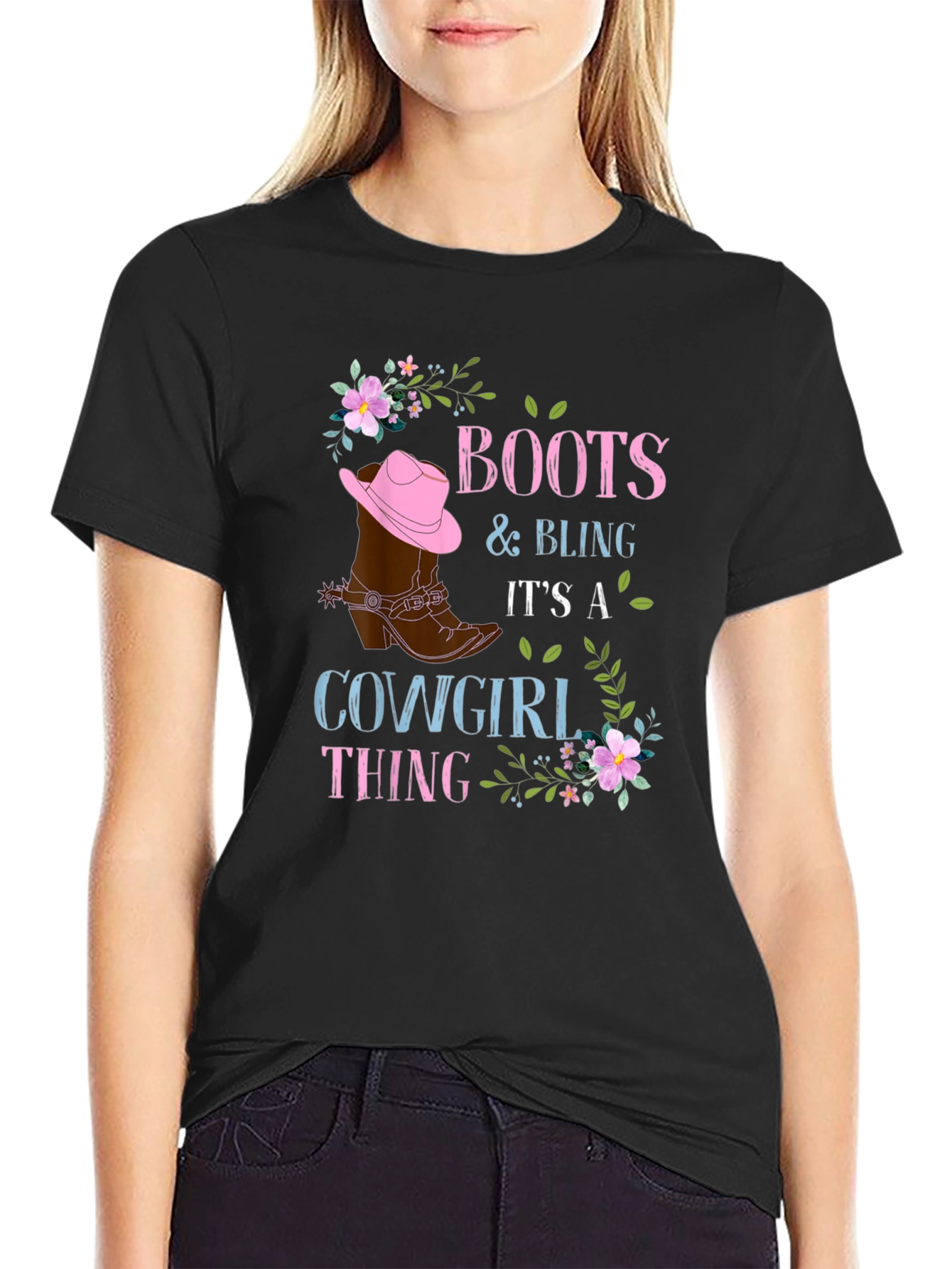 Boots & Bling Cowgirl T-Shirt