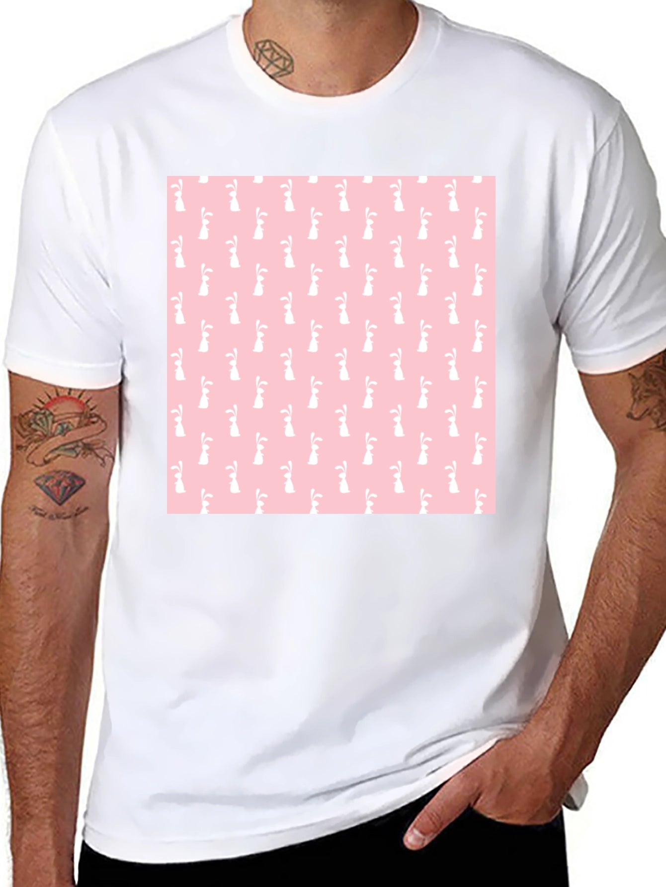 Bunny Pattern T-Shirt