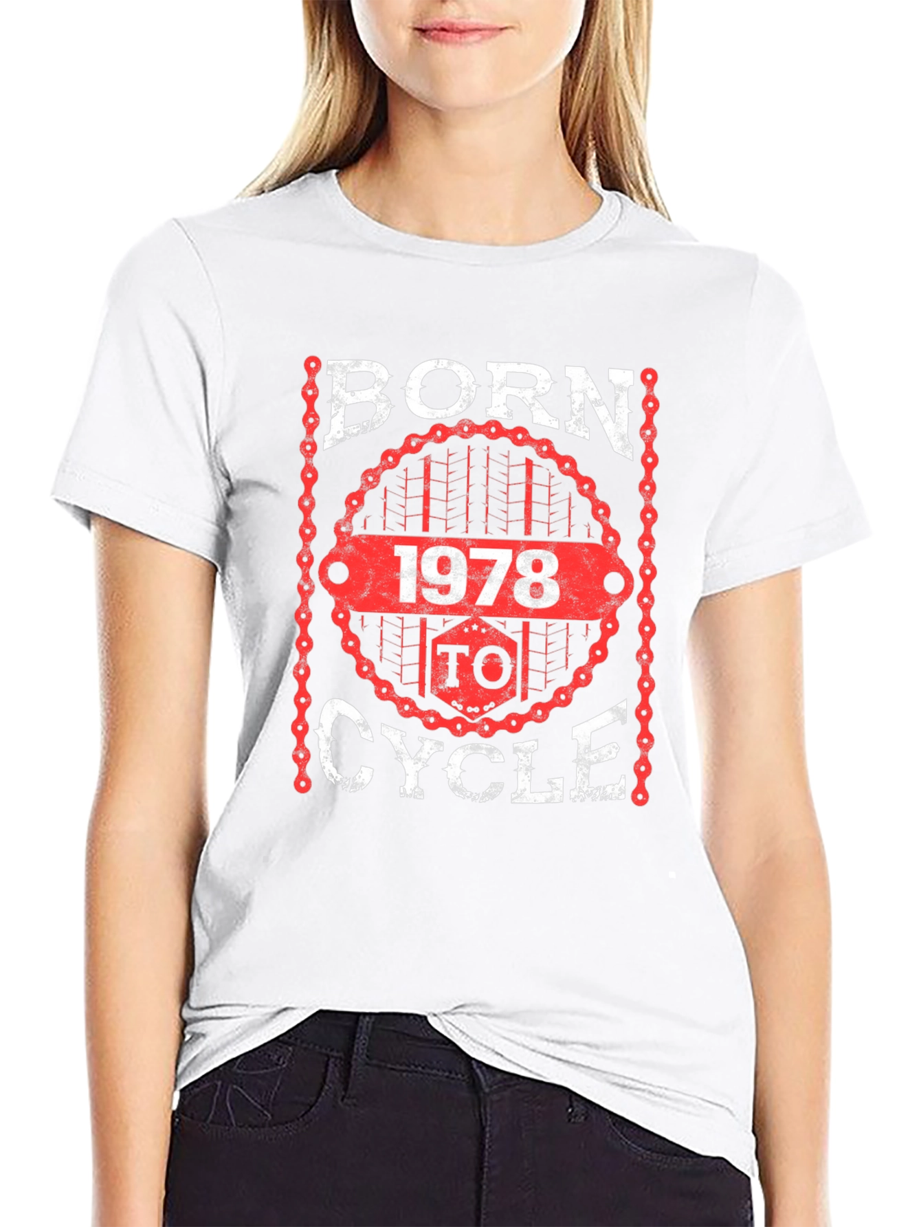 Born 1978 to Cycle Black T-Shirt