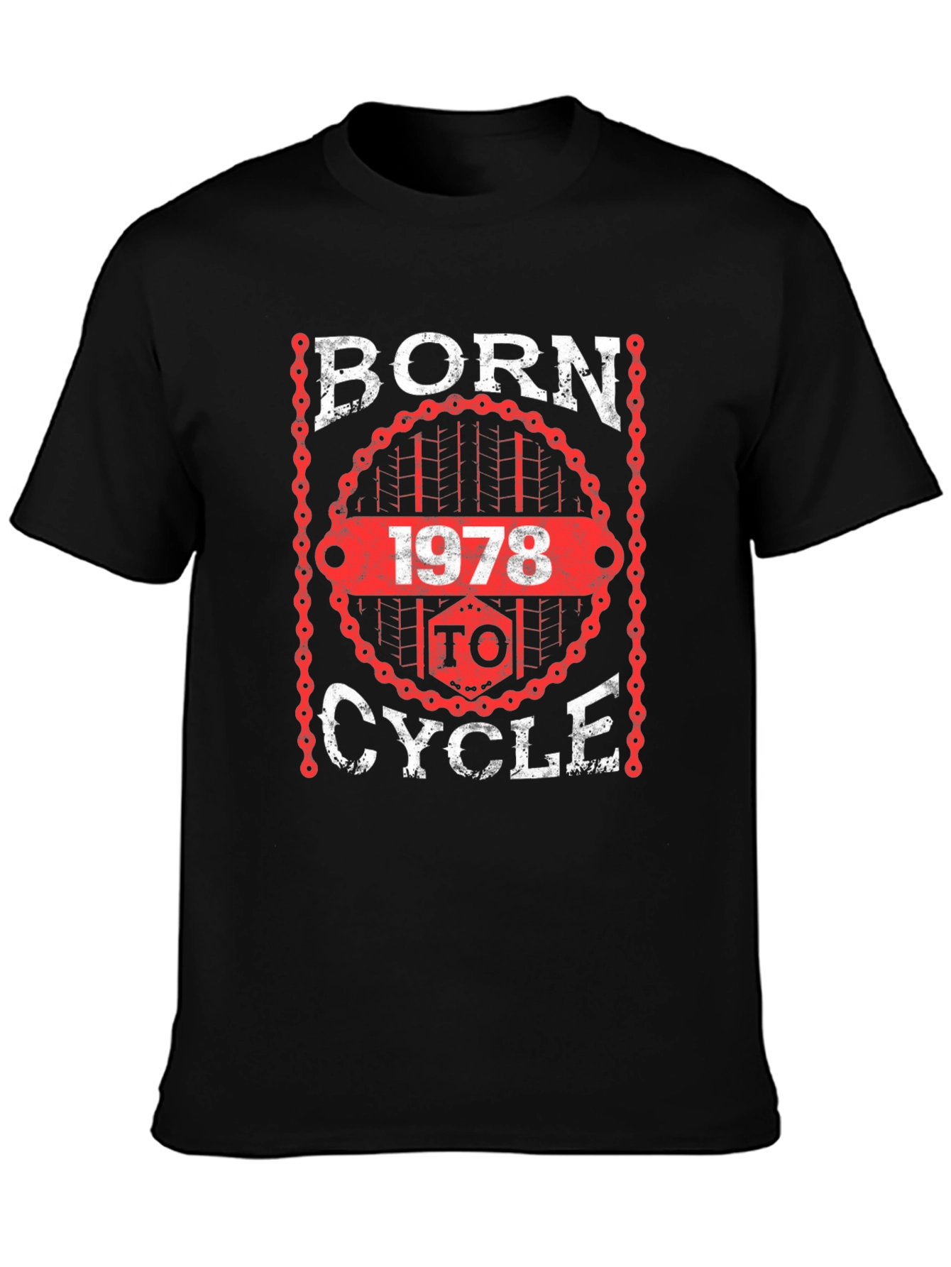 Born 1978 to Cycle Black T-Shirt