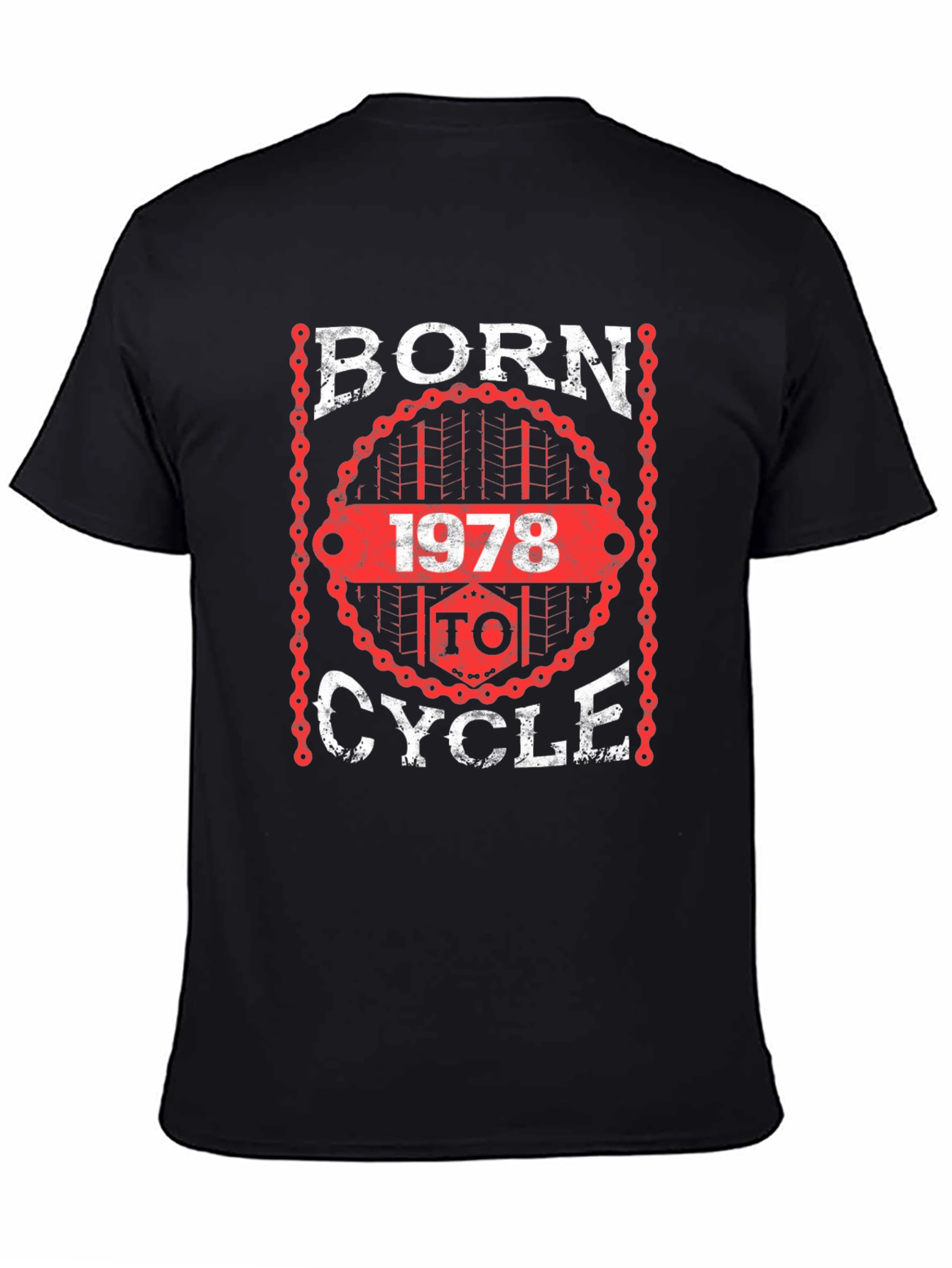 Born 1978 to Cycle Black T-Shirt