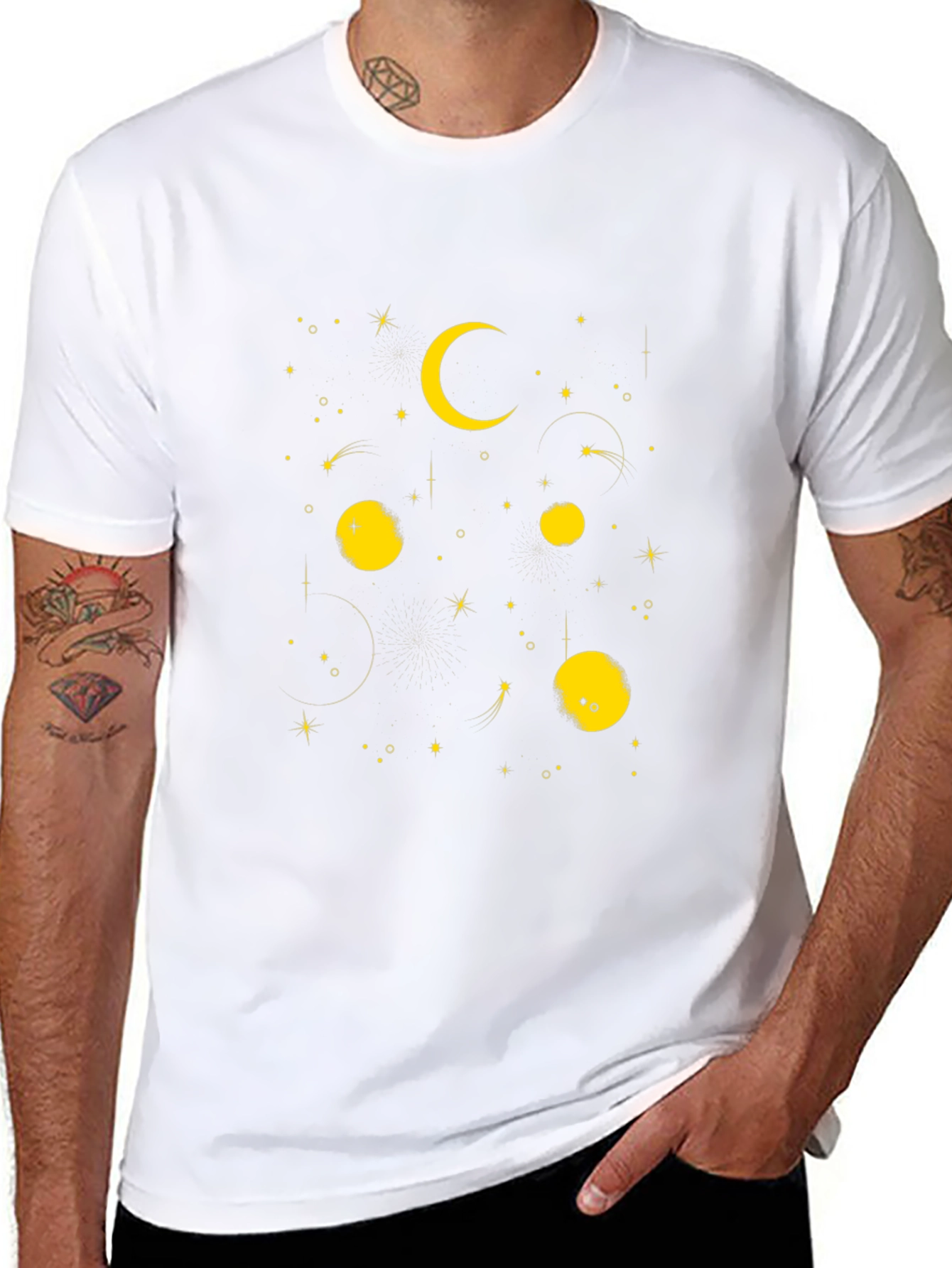 Cosmic Dreams Black T-Shirt