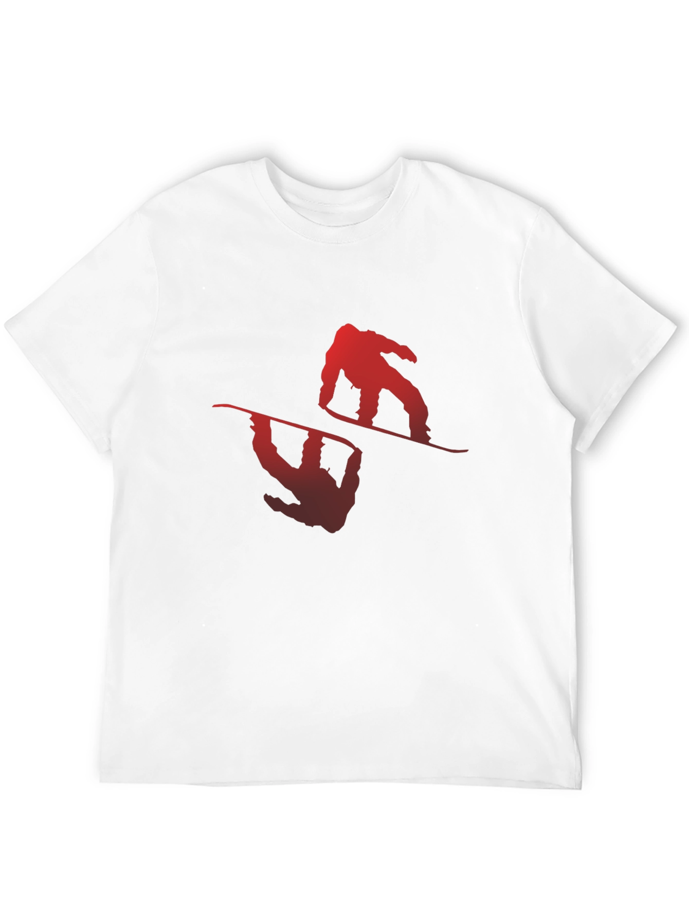 Mens Black Snowboarder Graphic Tee