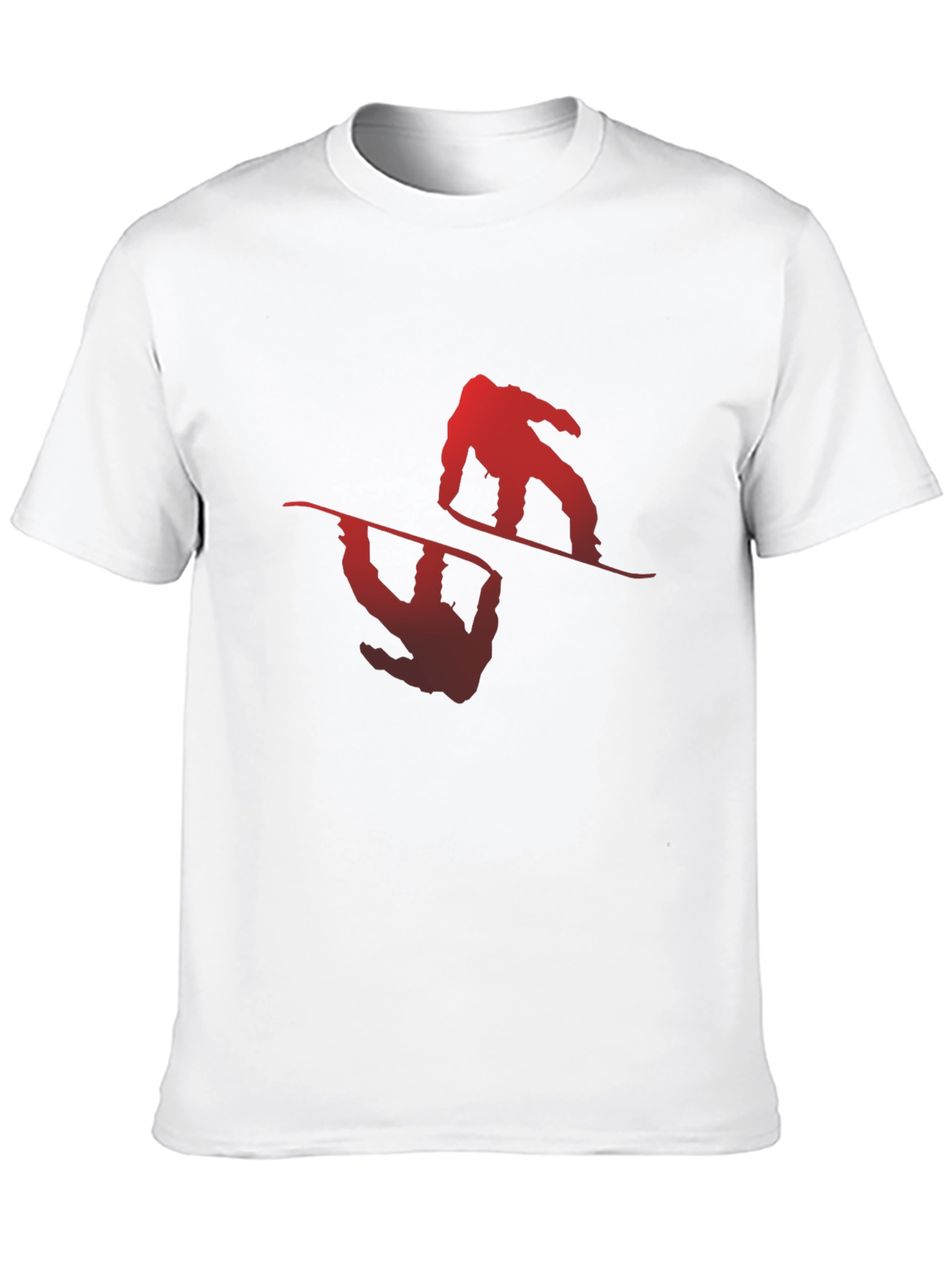 Mens Black Snowboarder Graphic Tee