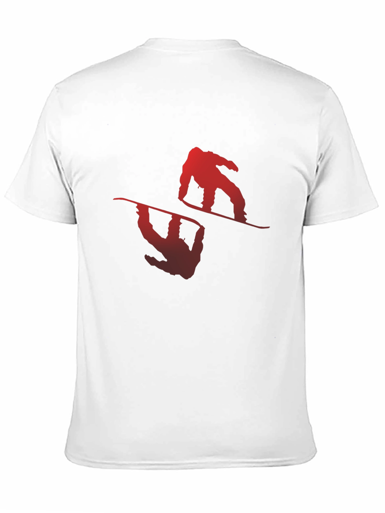 Mens Black Snowboarder Graphic Tee