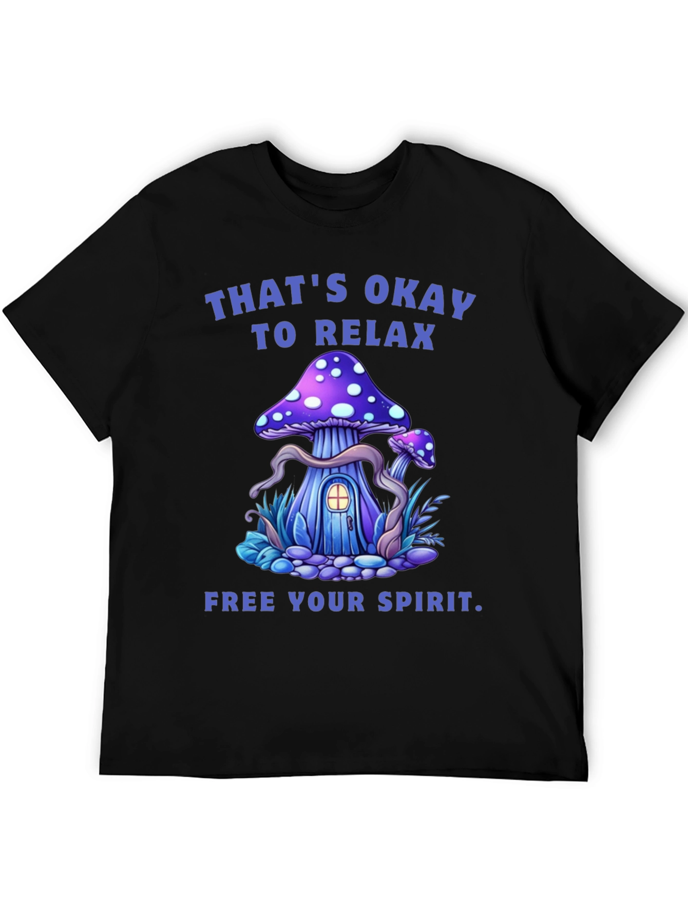 Relax Mushroom Graphic Tee - Free Your Spirit