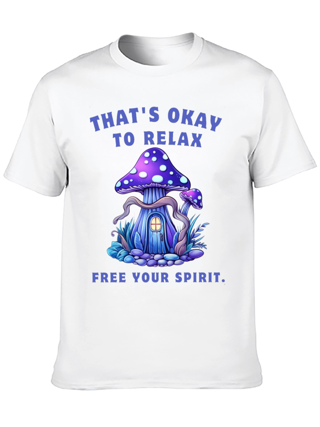 Relax Mushroom Graphic Tee - Free Your Spirit